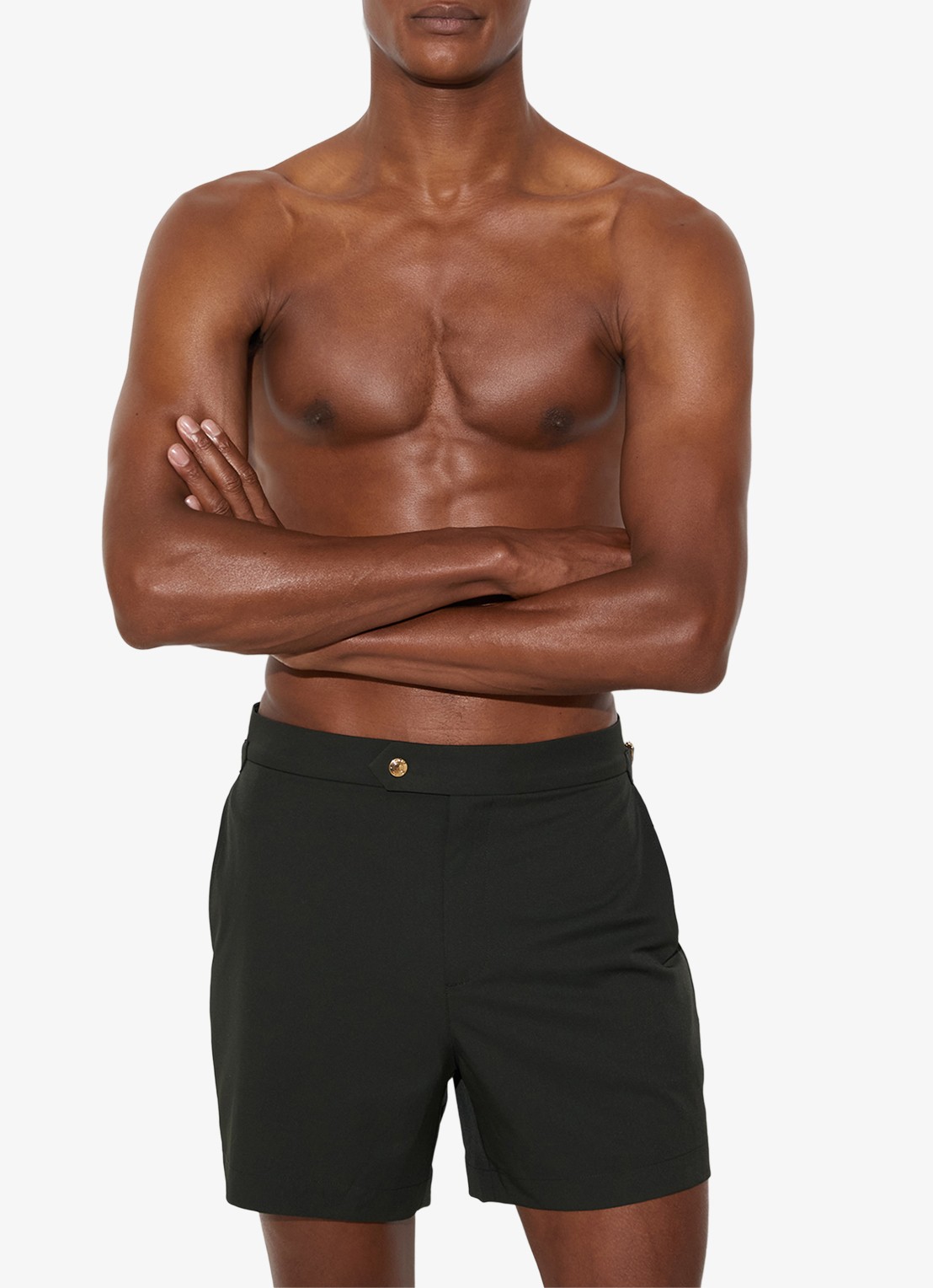 Reiss Sun zwemshort met steekzakken  - detail donkergroen