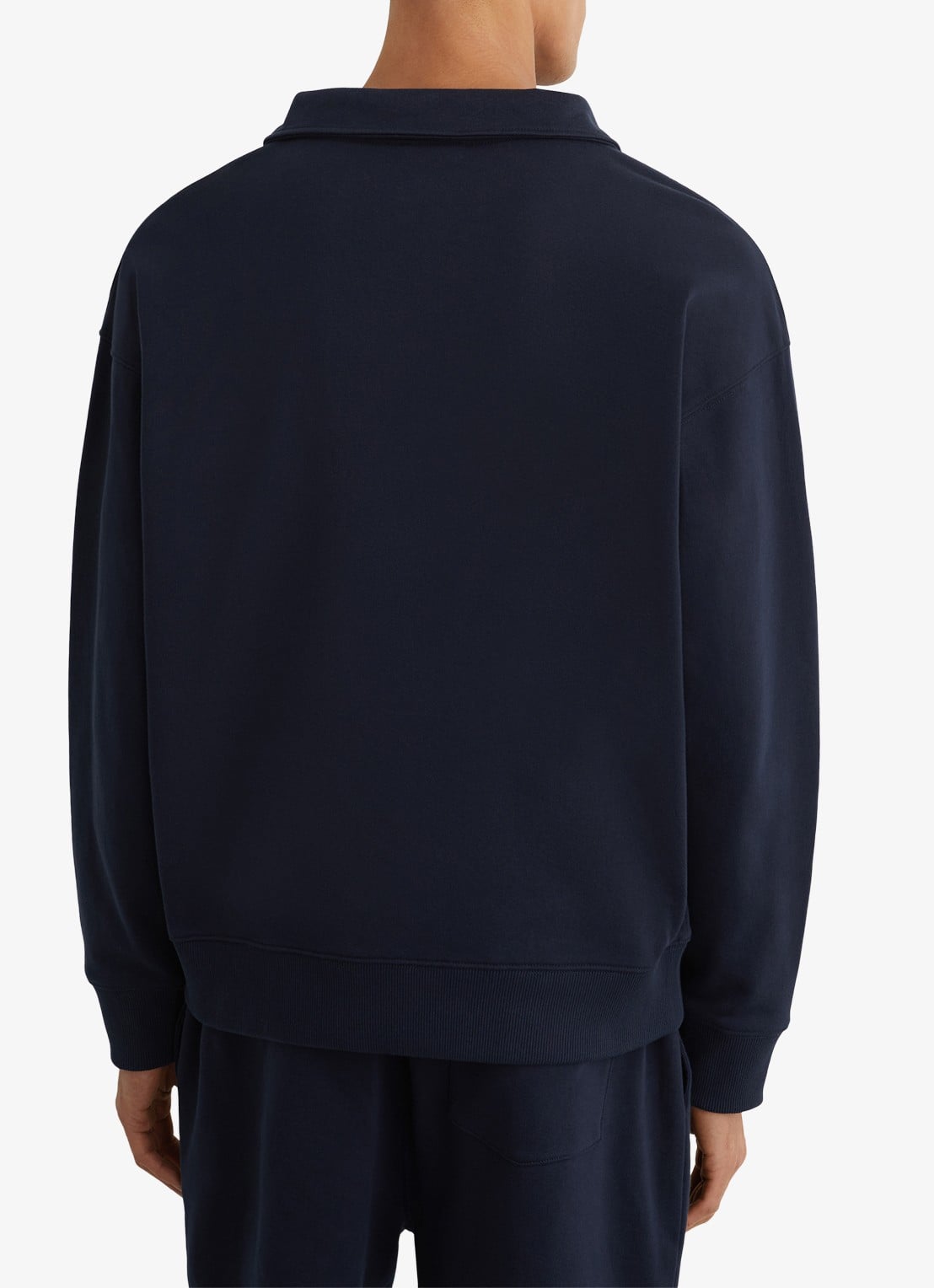 Reiss Sweater met halve rits - achterkant donkerblauw