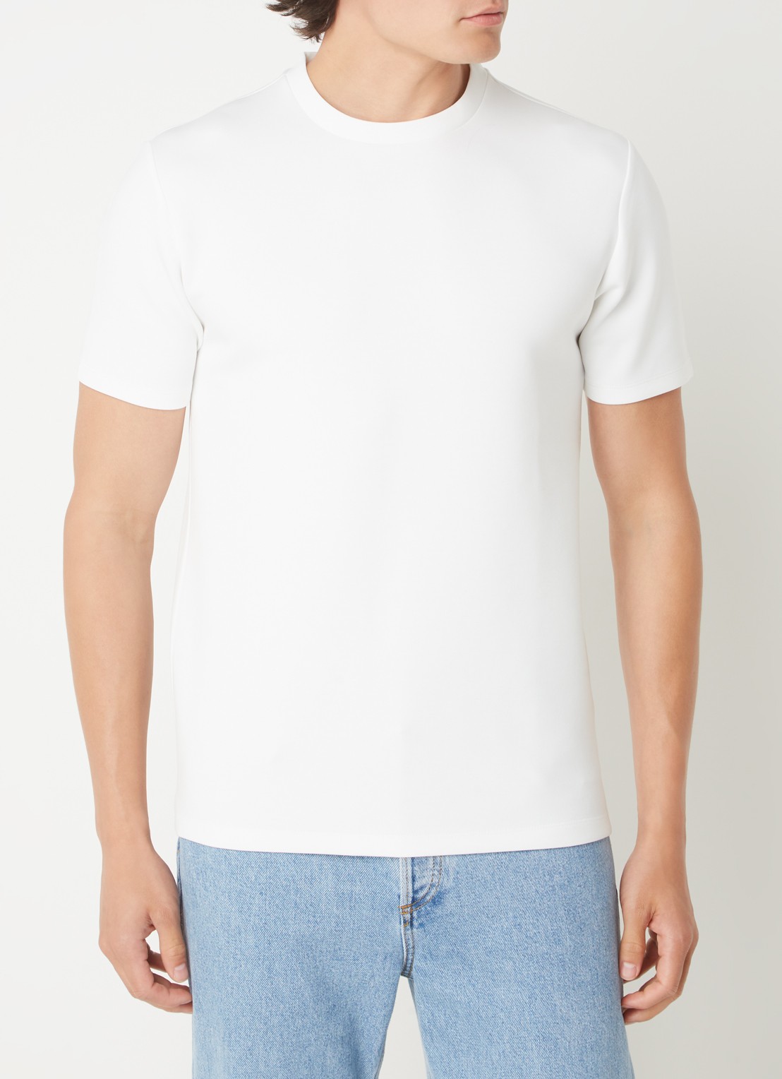 Reiss T-shirt van scuba - detail 3 white / wit