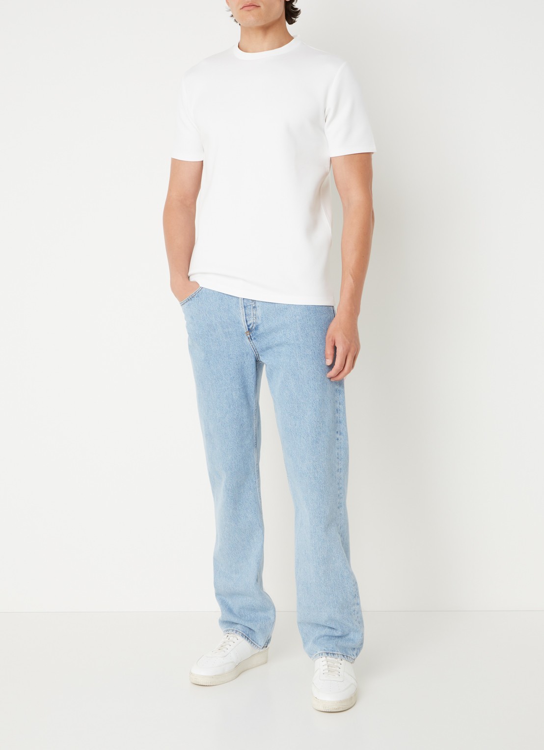 Reiss T-shirt van scuba - voorkant 2 white / wit