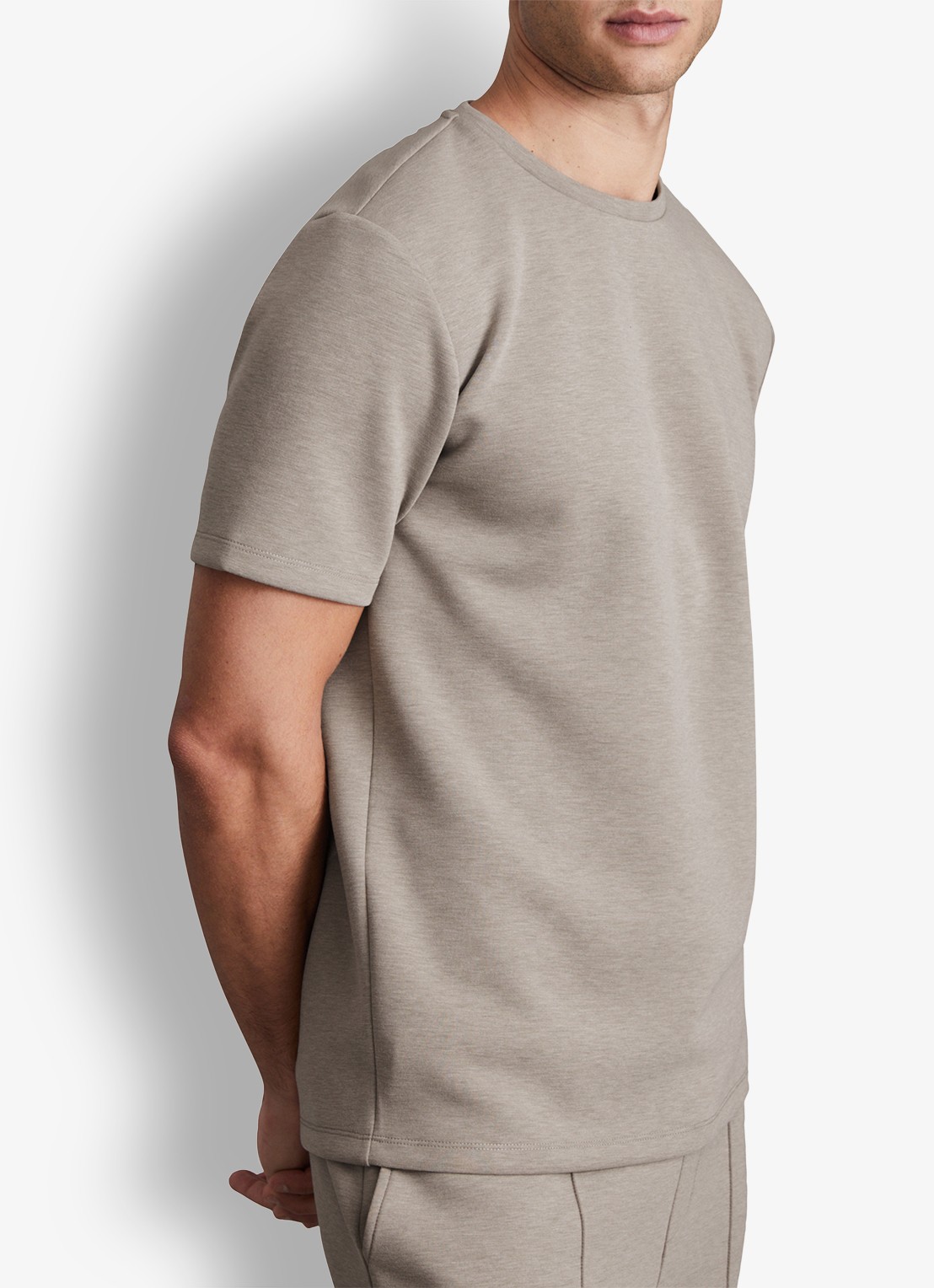 Reiss T-shirt van scuba - detail 3 taupe