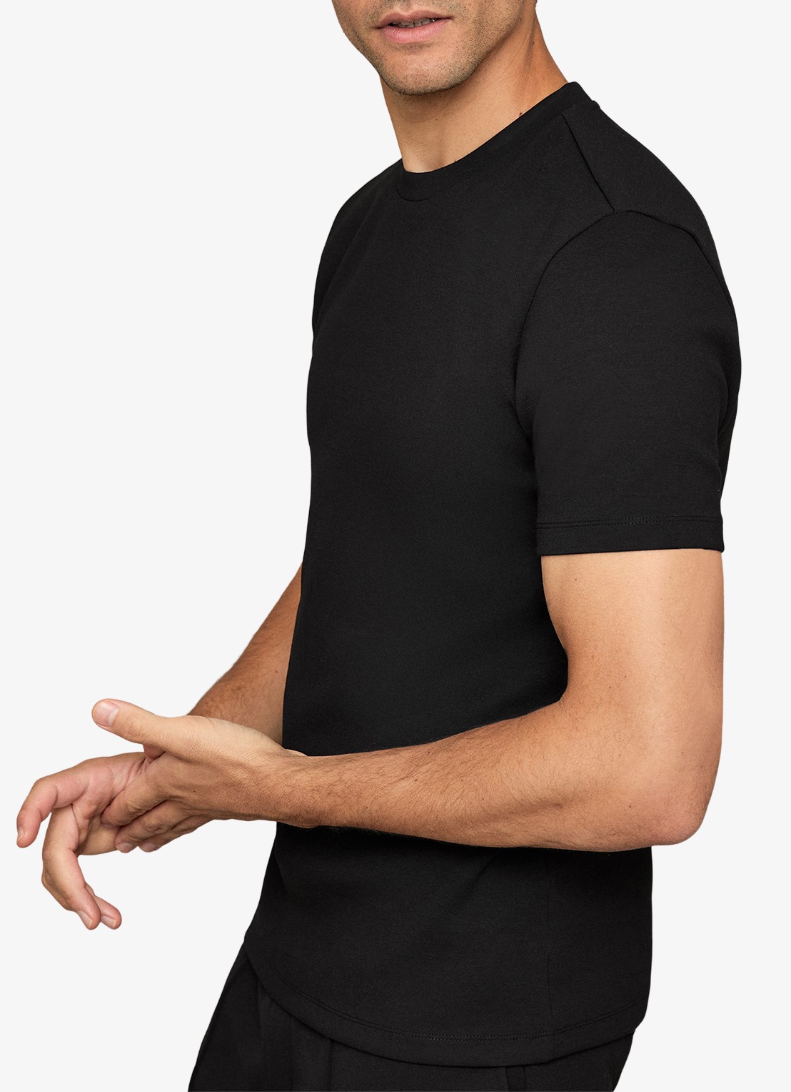 Reiss T-shirt van scuba - detail black / zwart
