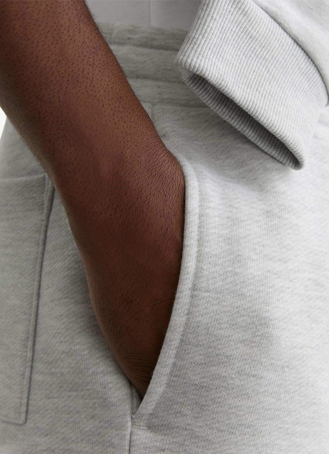 Reiss Tanner tapered fit joggingbroek met trekkoord - detail 6 grijsmele