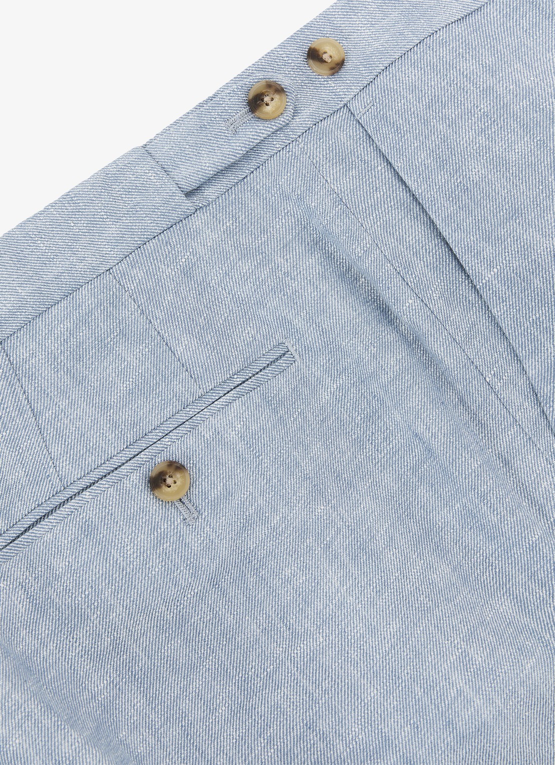 Reiss Tapered fit chino met knoop detail - detail 6 lichtblauw