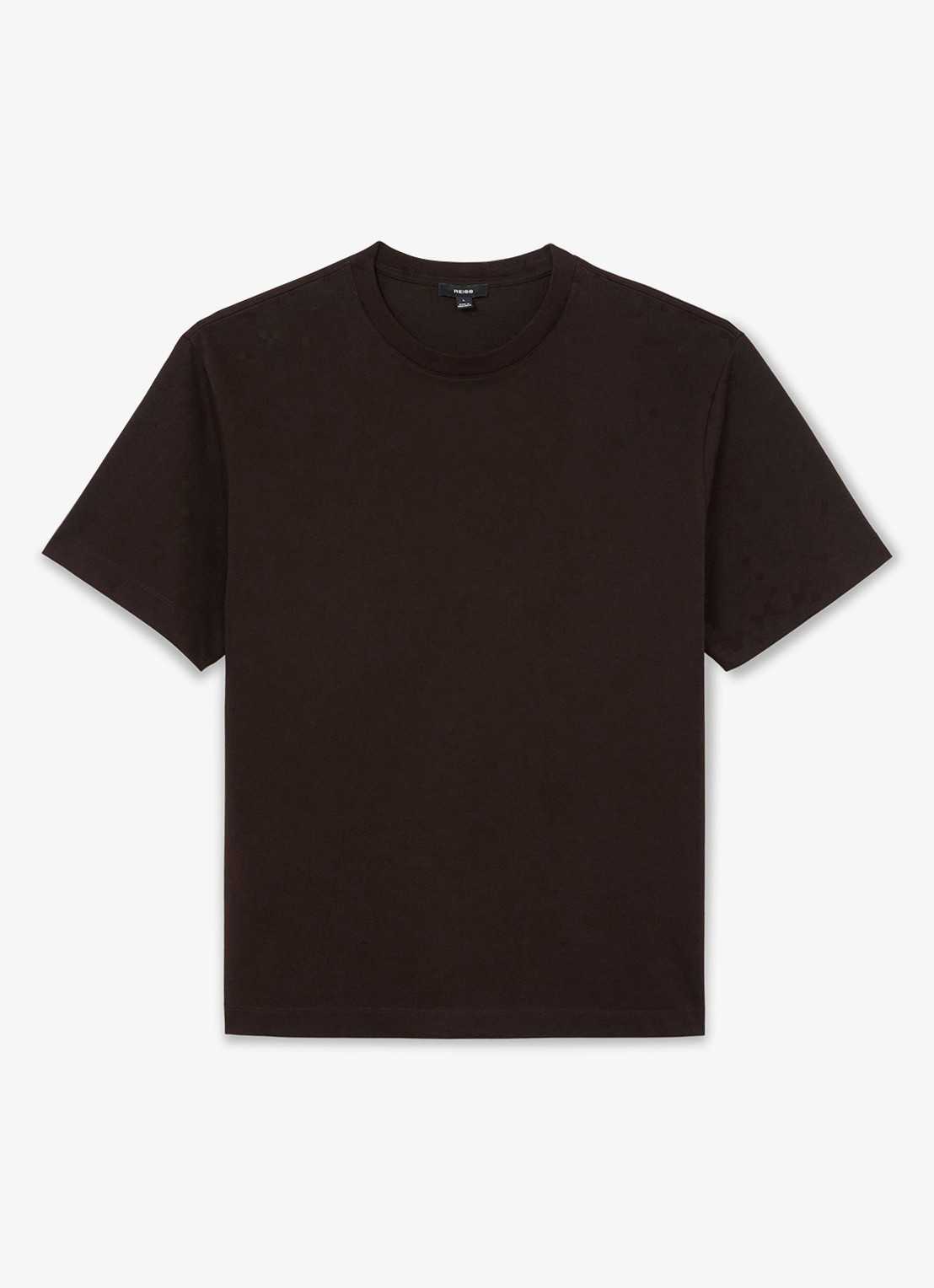 Reiss Tate T-shirt met stretch - voorkant 6 donkerbruin