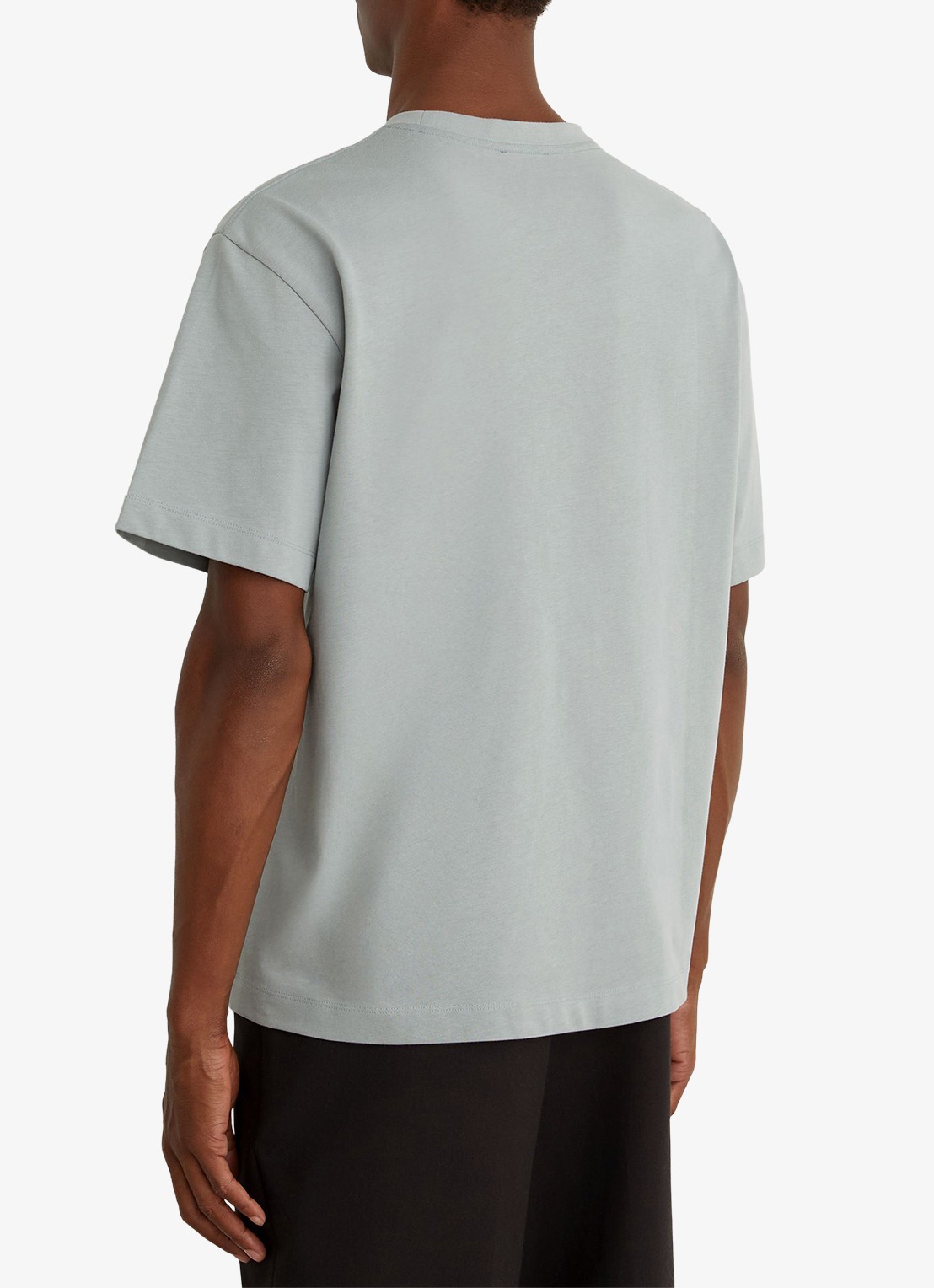 Reiss Tate T-shirt met stretch - achterkant lichtblauw
