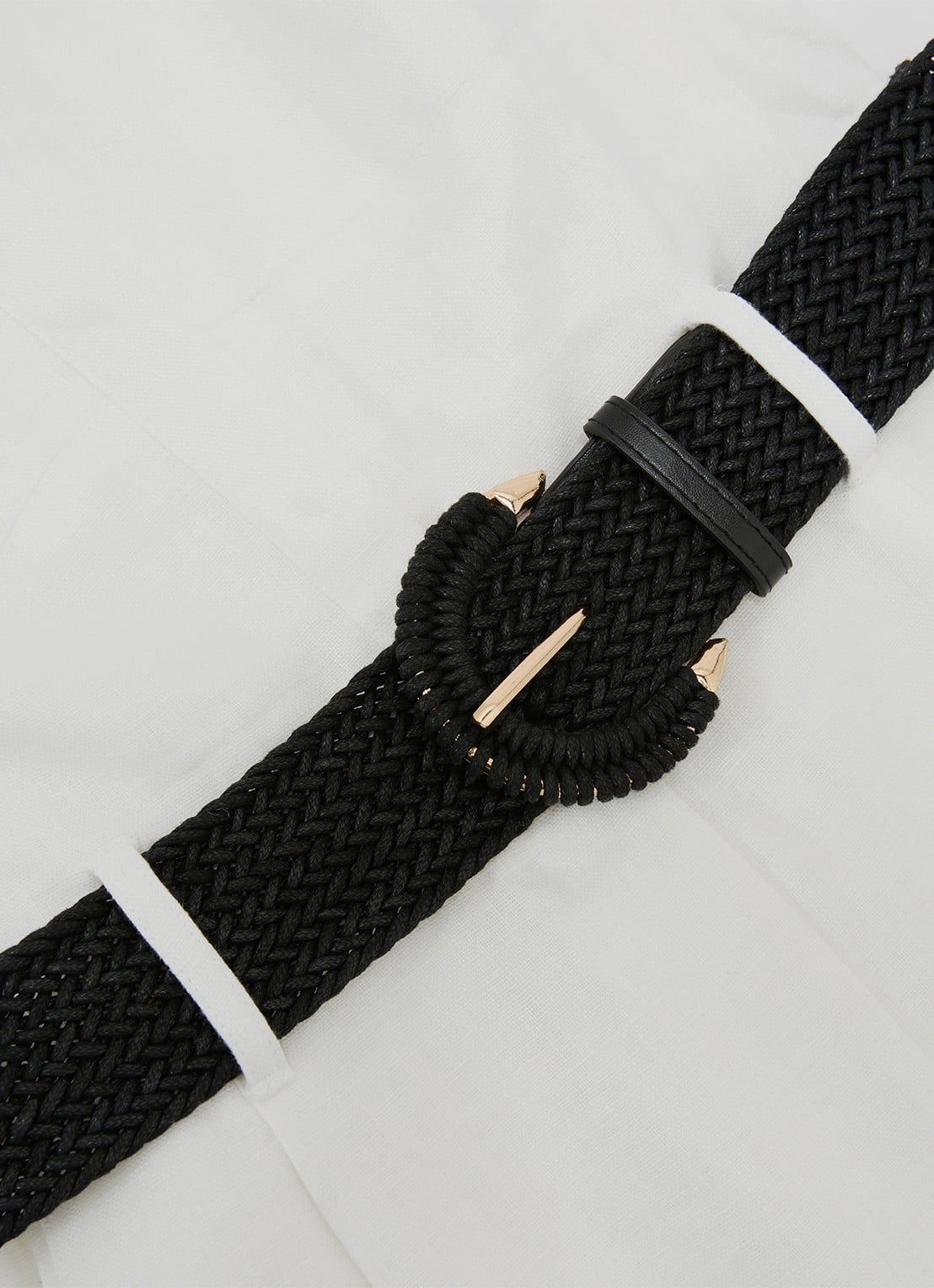 Reiss Taylor playsuit van linnen met ceintuur - detail 6 wit