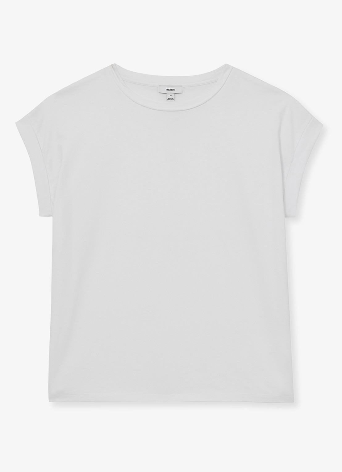 Reiss Tommie T-shirt met stretch - voorkant 3 wit