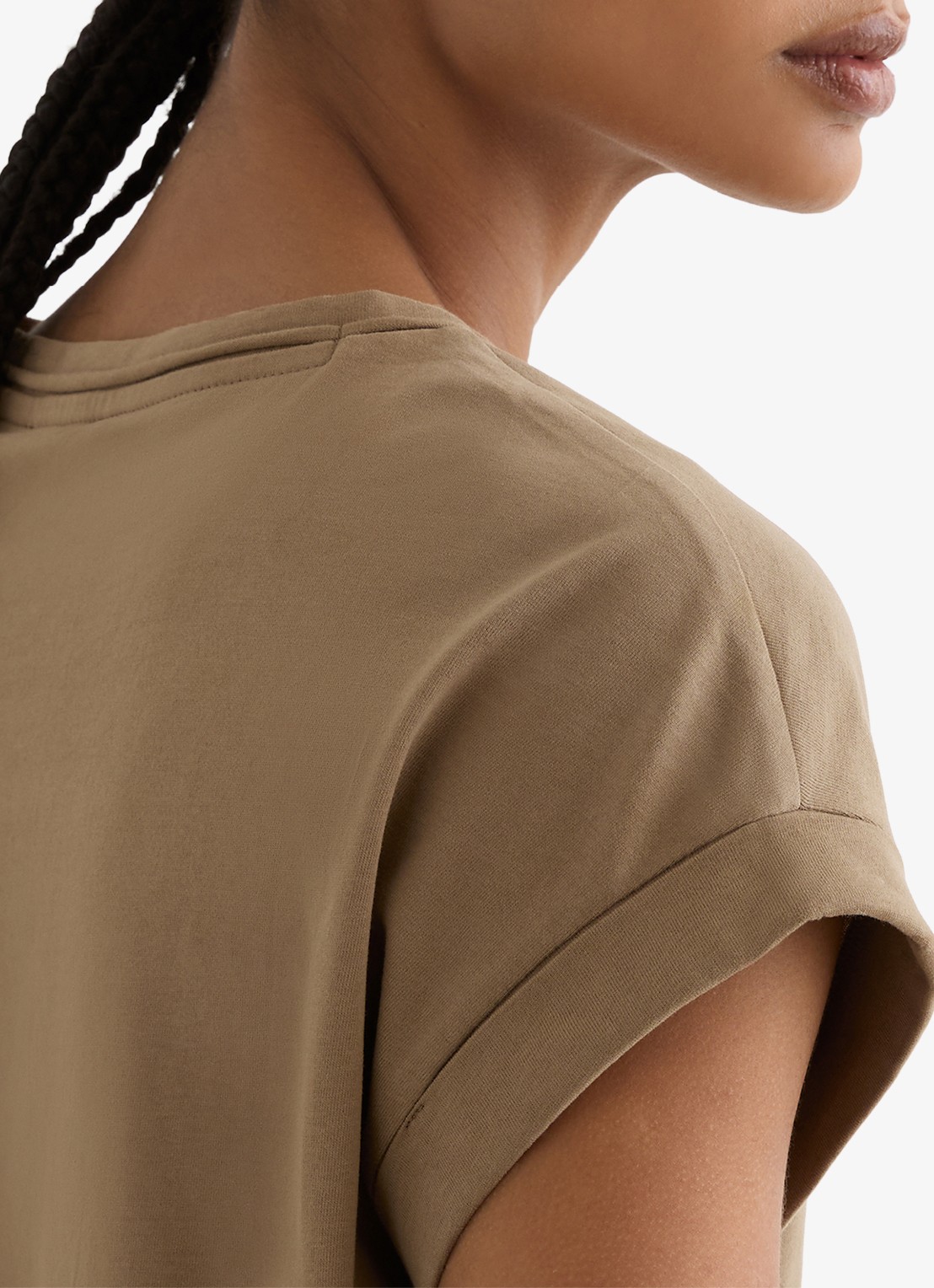 Reiss Tommie T-shirt met stretch - detail 5 taupe