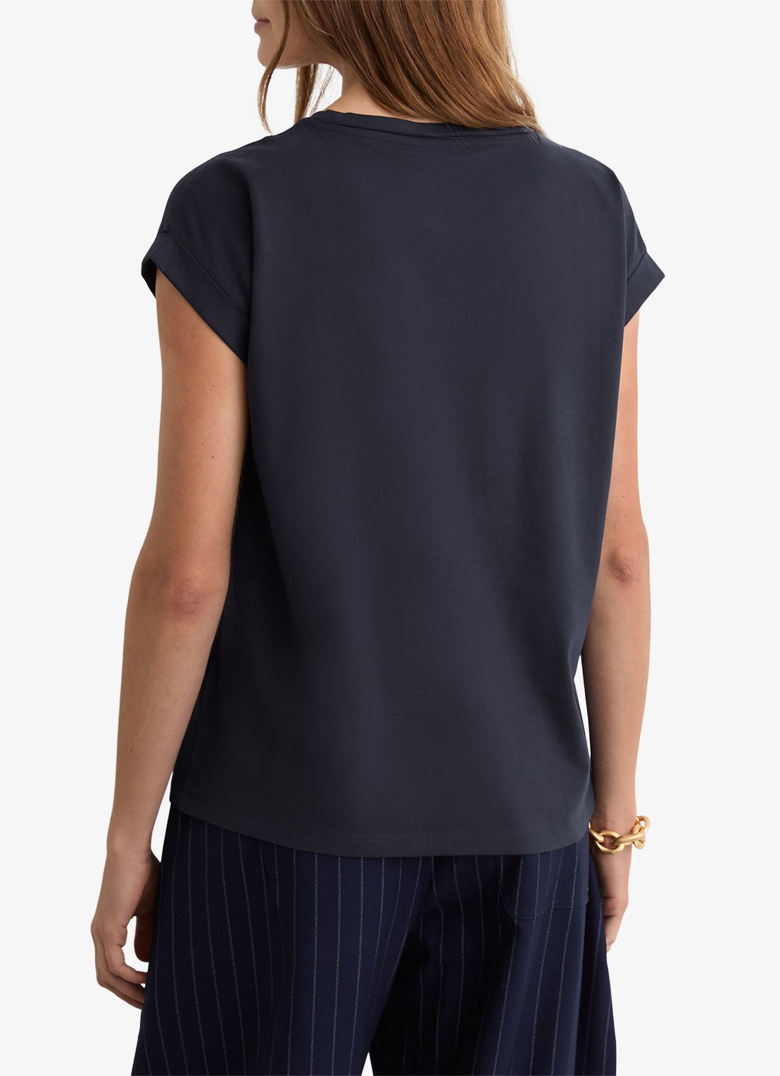 Reiss Tommie T-shirt met stretch - achterkant blauw