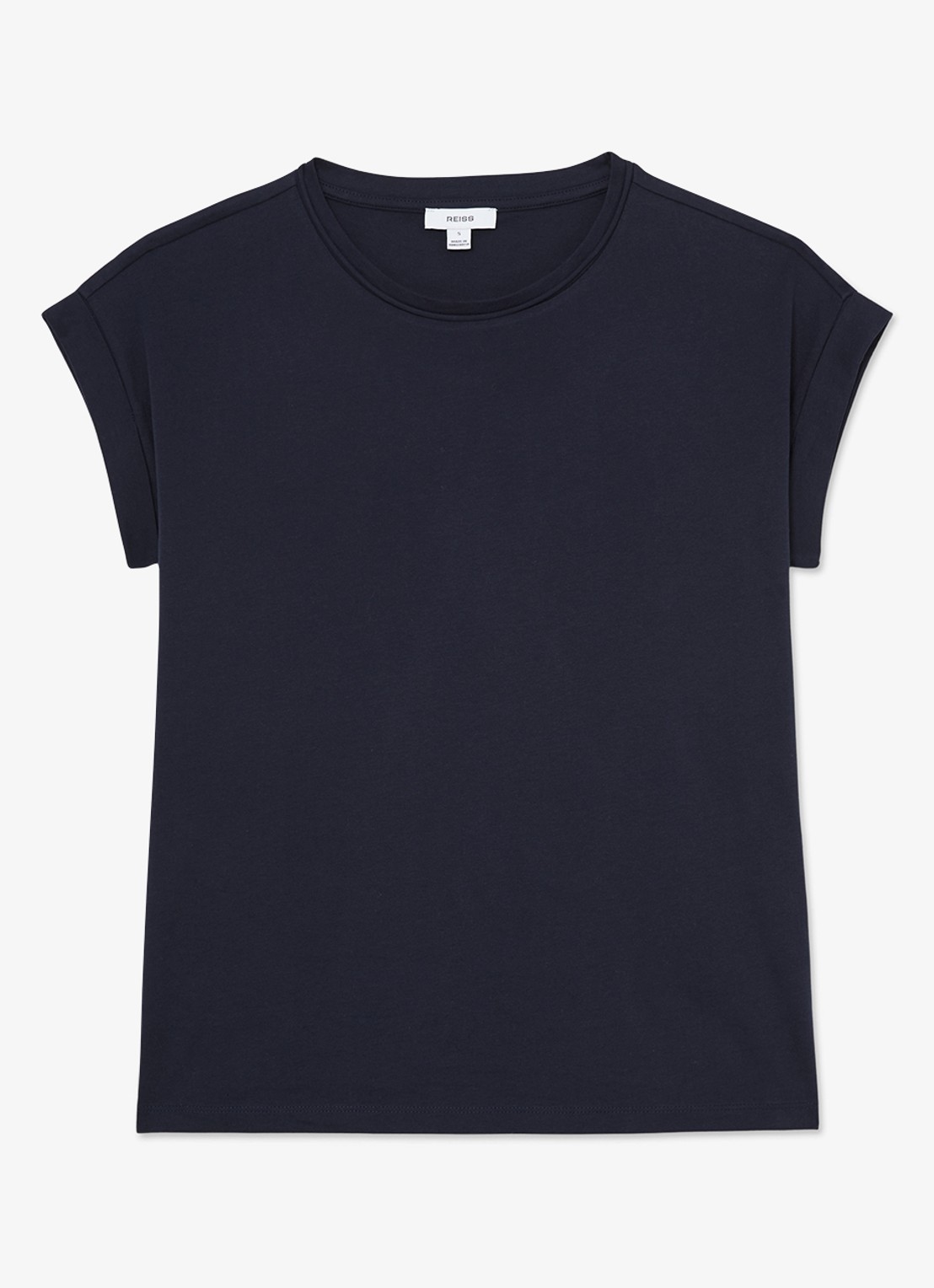 Reiss Tommie T-shirt met stretch - voorkant 2 blauw