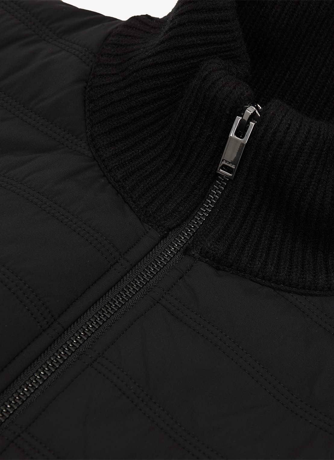 Reiss Townsend jack met quilt patroon - detail 6 black / zwart