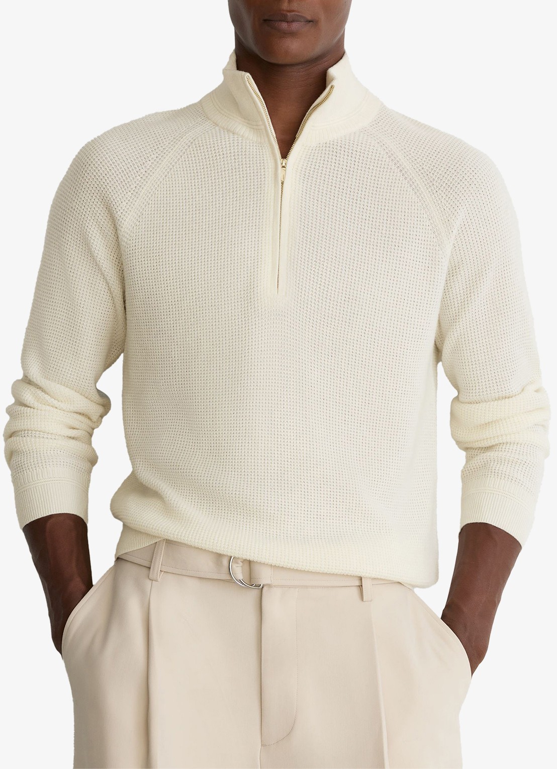 Reiss Tristan fijngebreide trui van wol en kasjmier - detail 4 white / wit
