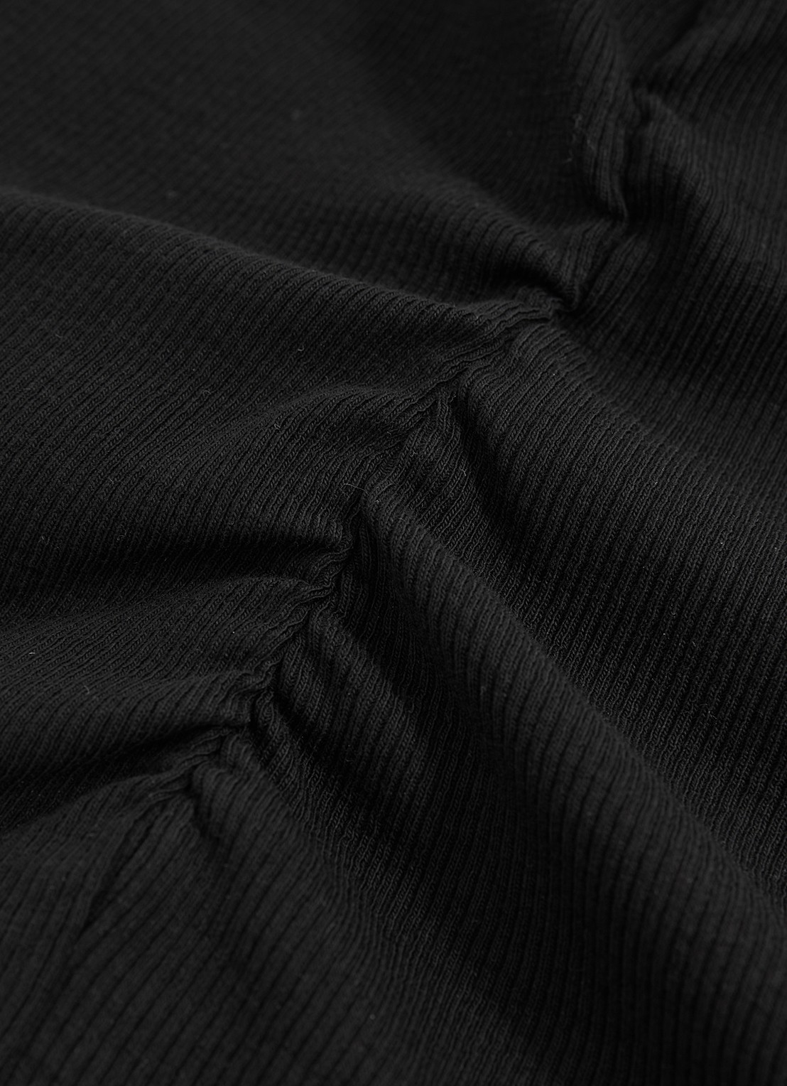 Reiss Trudy fijngebreide top met plooien - detail 5 zwart