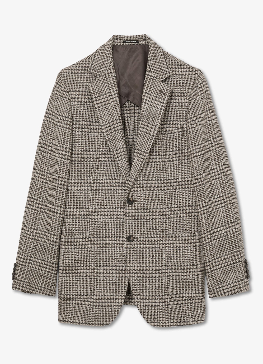 Reiss Tuscan colbert met ruitdessin - voorkant bruin