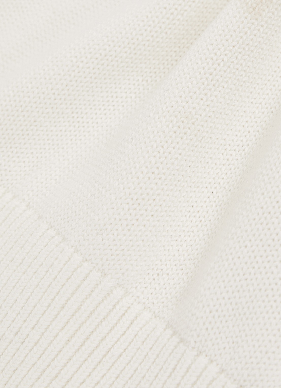 Reiss Valerie fijngebreide trui met V-hals - detail 4 gebroken wit