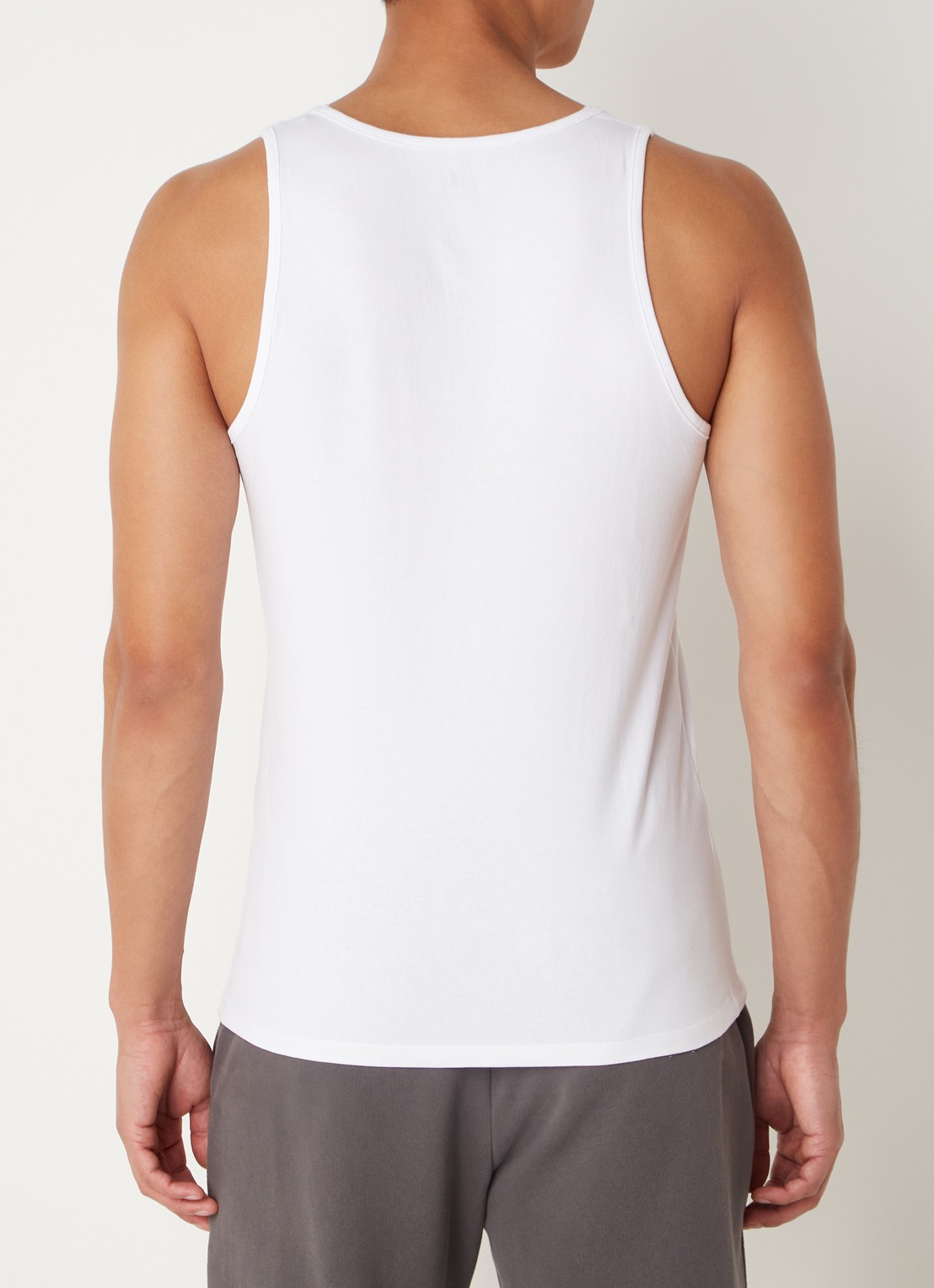 Reiss Vinnie lounge tanktop met ronde hals - achterkant 4 white / wit