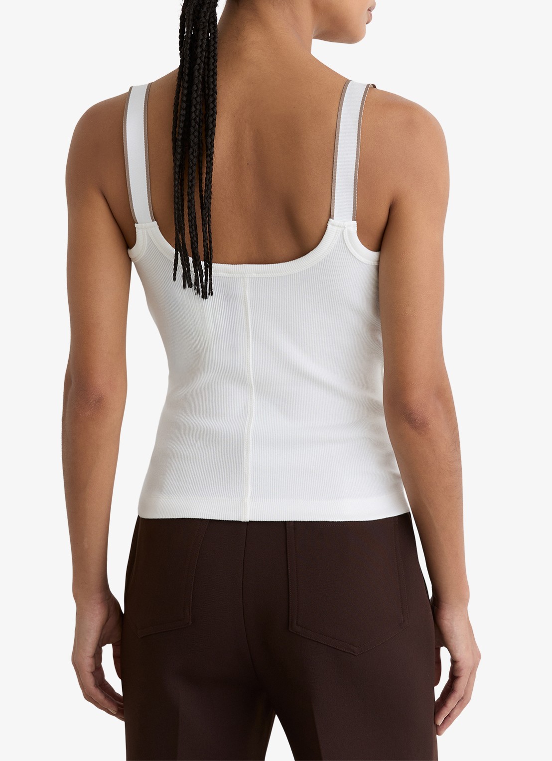 Reiss Vinnie tanktop met ronde hals - achterkant wit