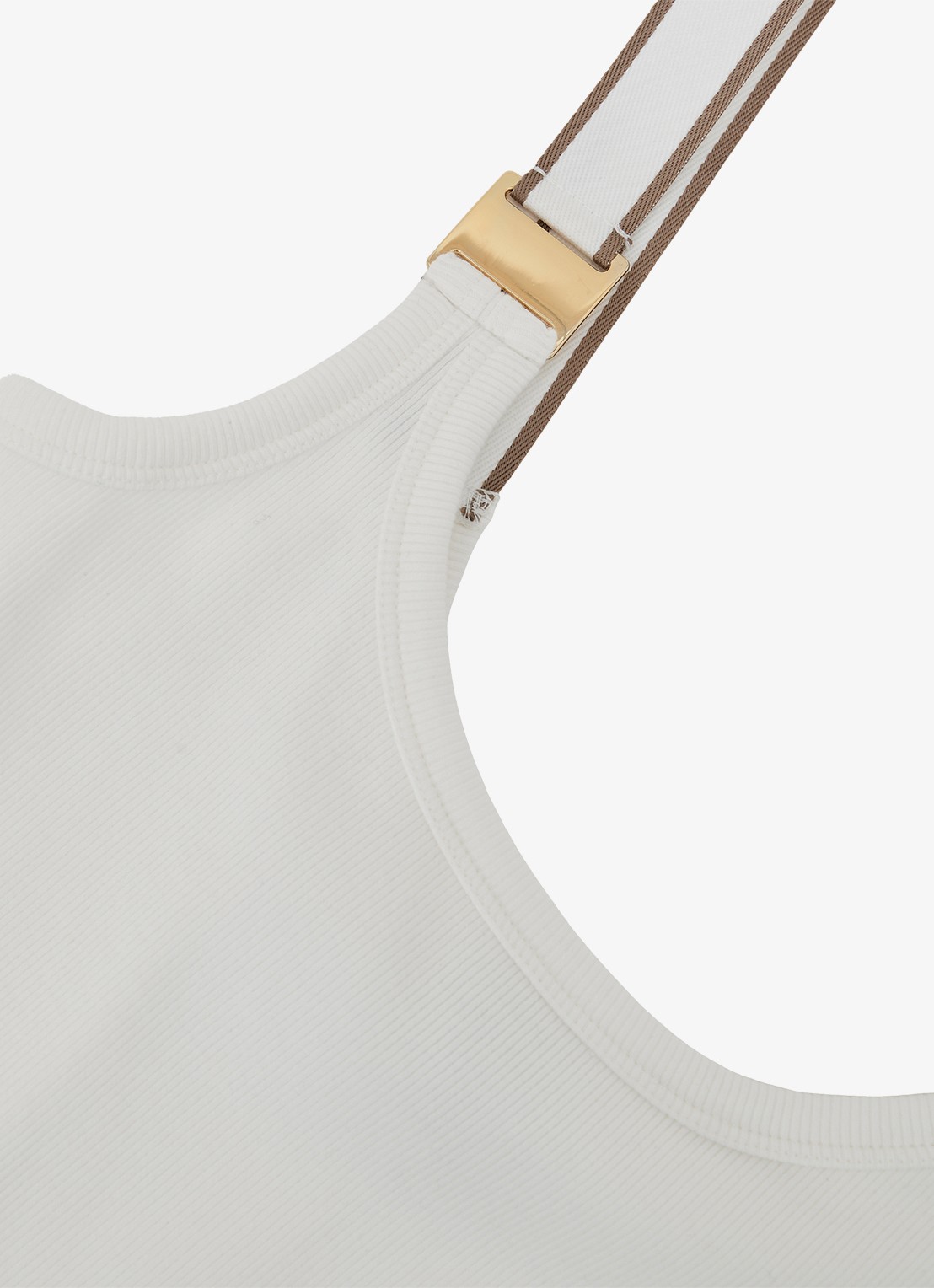 Reiss Vinnie tanktop met ronde hals - detail 6 wit