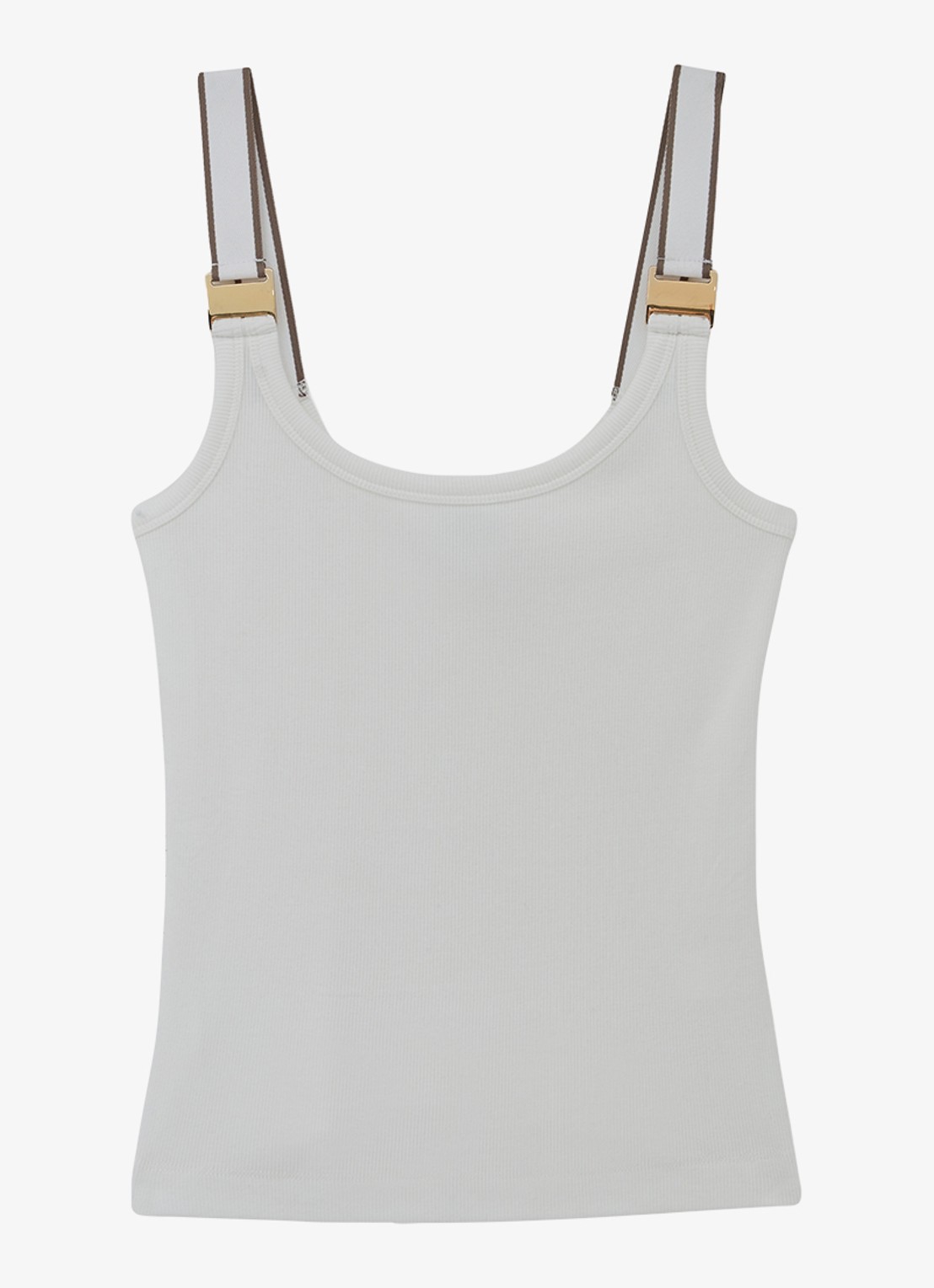 Reiss Vinnie tanktop met ronde hals - voorkant 2 wit