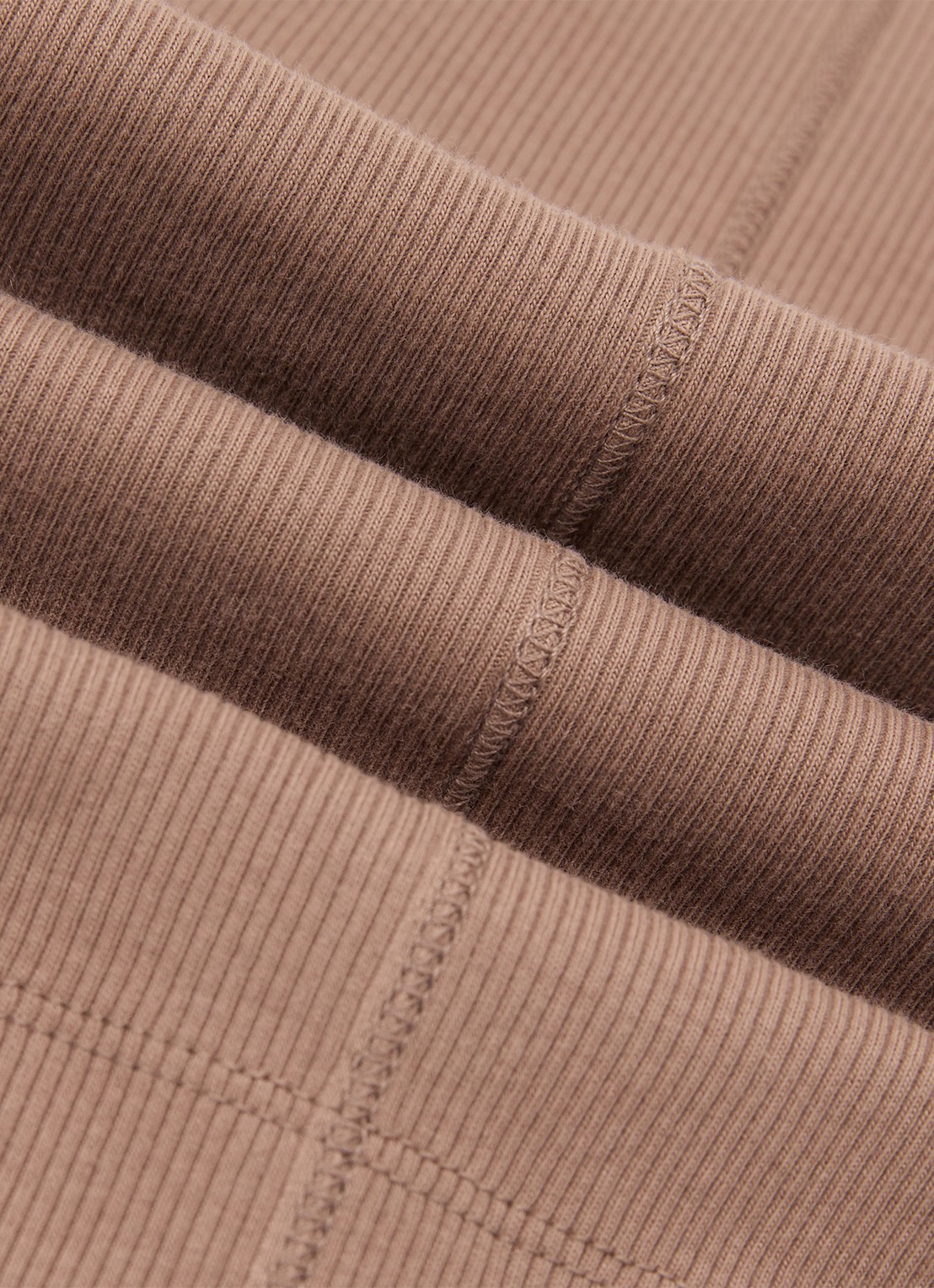 Reiss VIOLET Stretch-Cotton Ribbed Vest - detail 6 beige