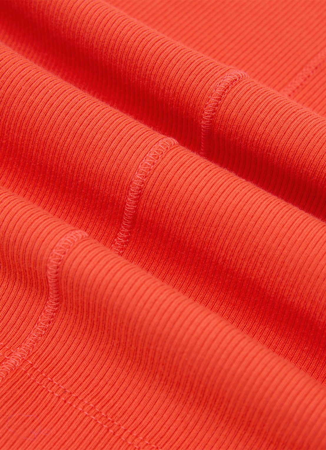 Reiss VIOLET Stretch-Cotton Ribbed Vest - detail 6 coral pink / roze