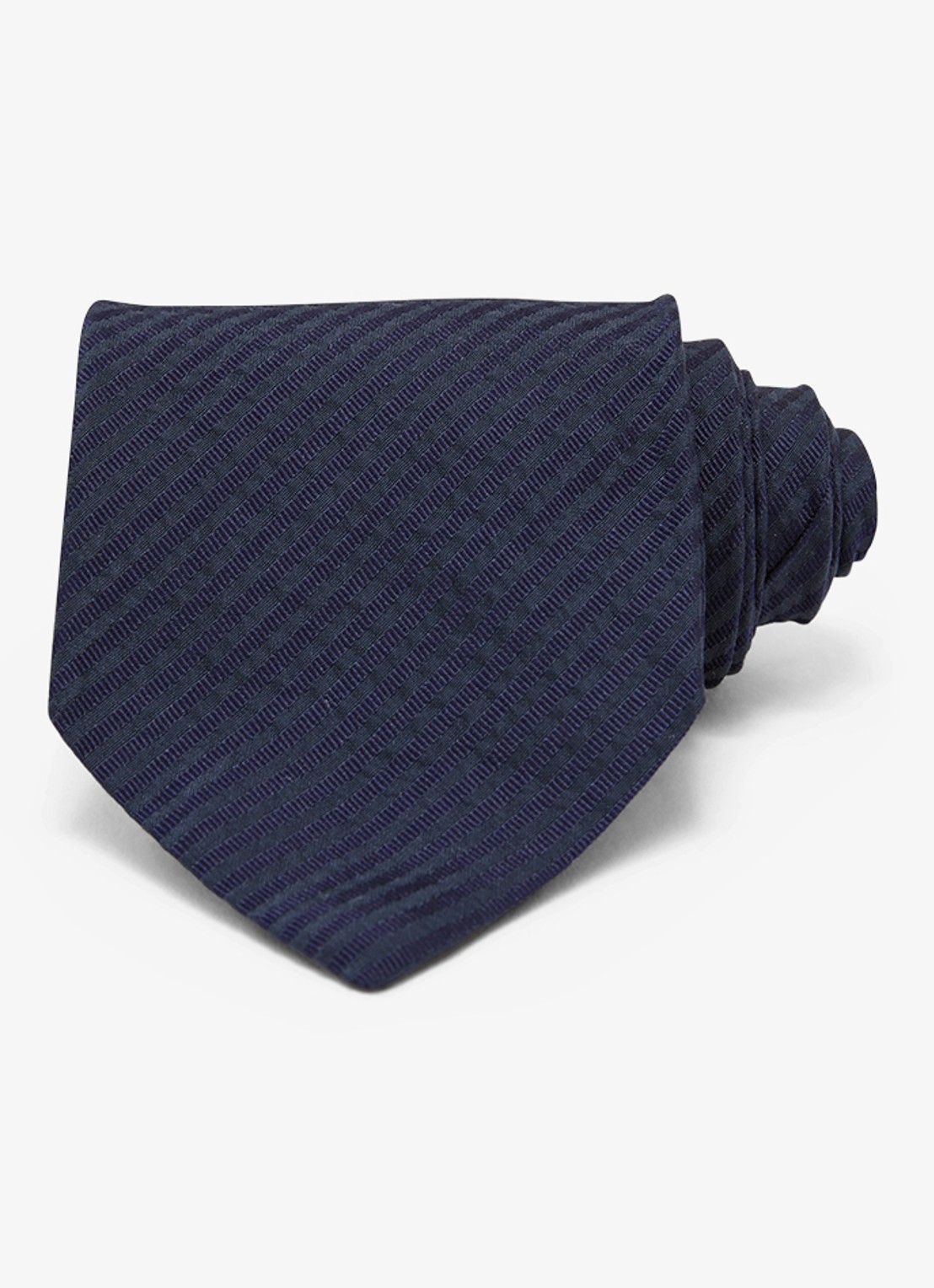 Reiss Vittorio stropdas in zijdeblend  - voorkant 5 navy / blauw