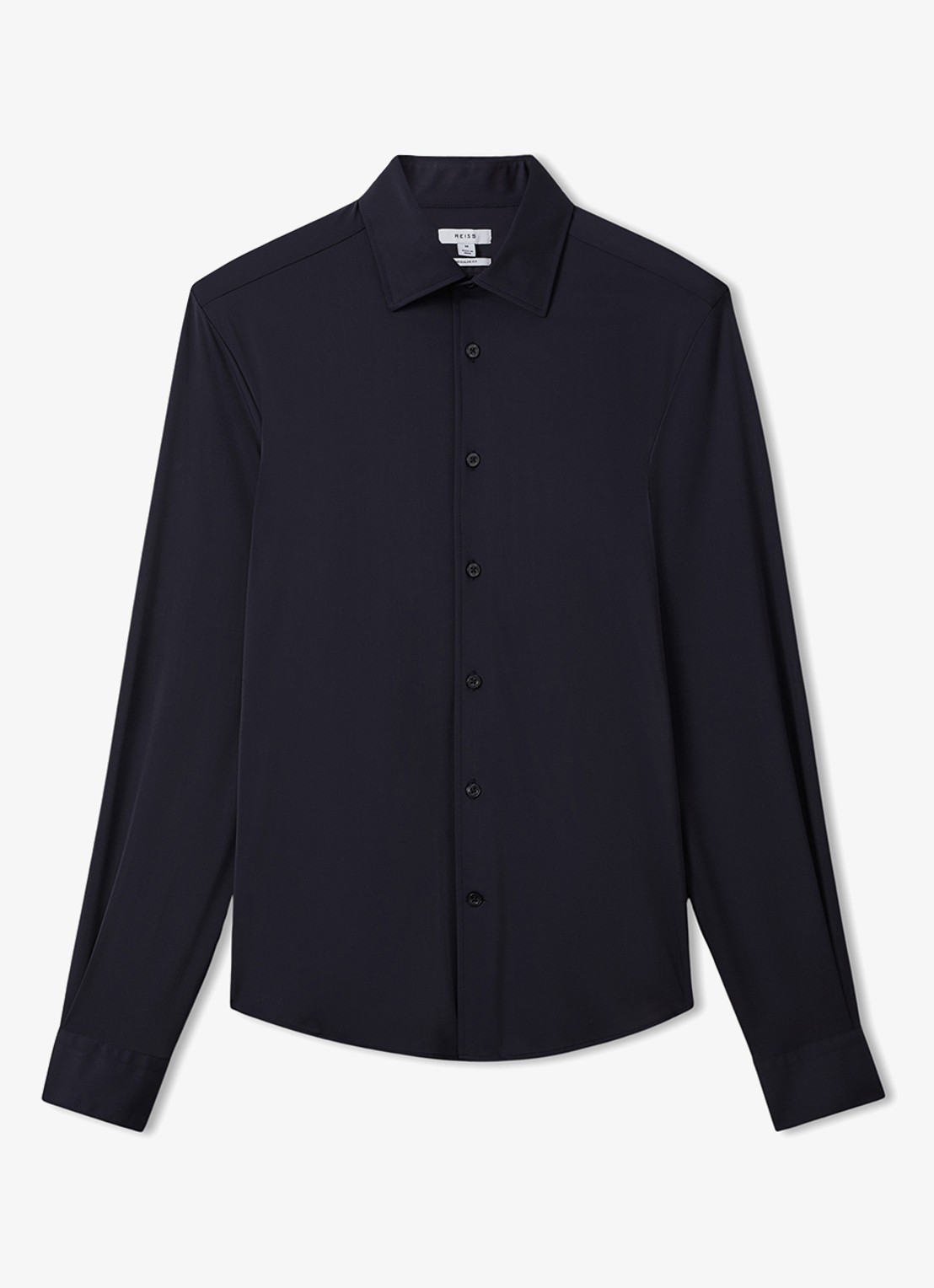 Reiss Voyager regular fit overhemd - voorkant donkerblauw