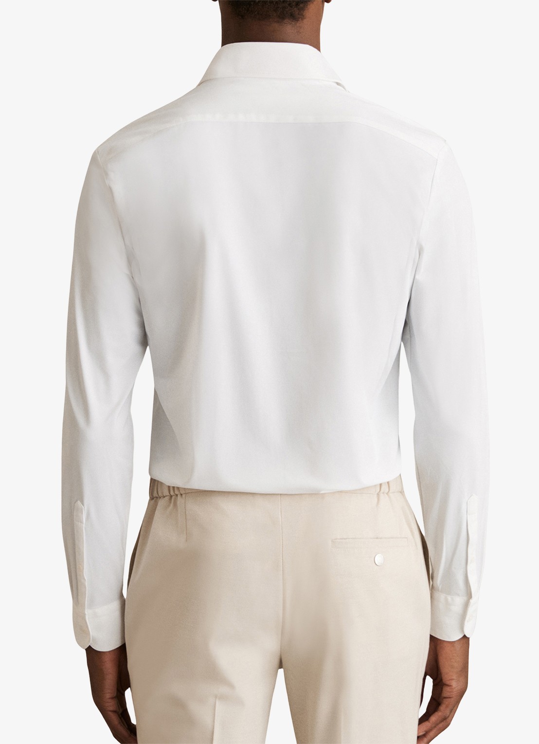 Reiss Voyager regular fit overhemd - achterkant white / wit