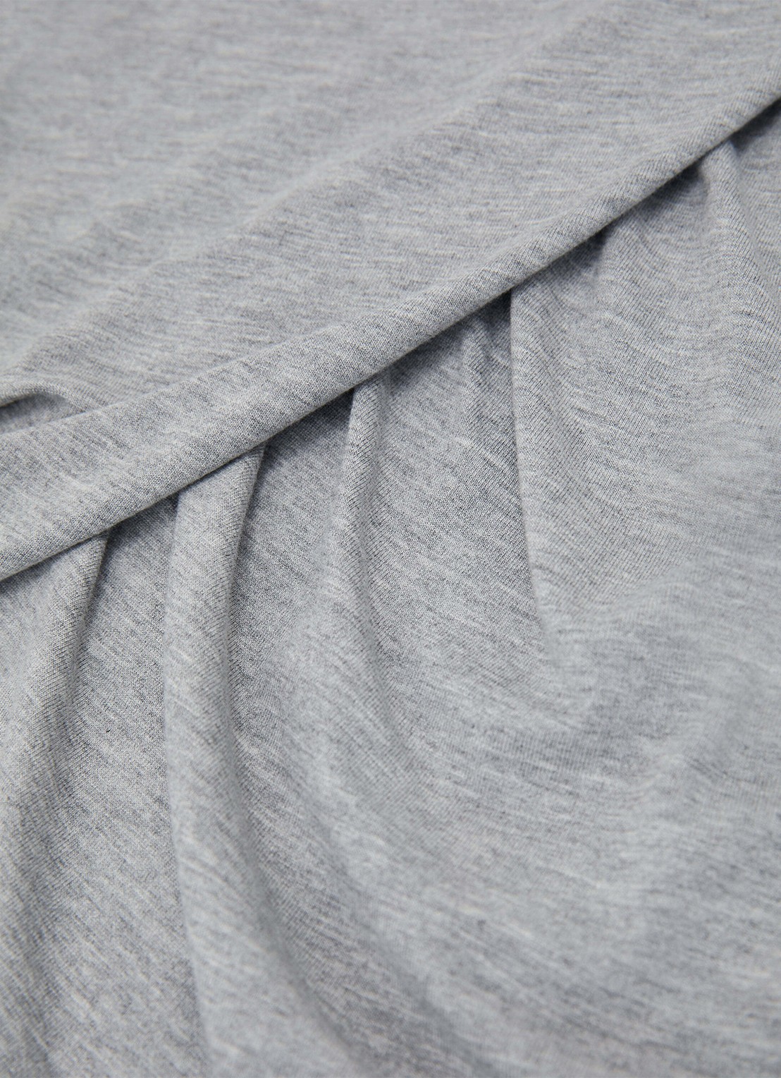 Reiss Wanda top met plooien - detail 3 grey marl / grijs