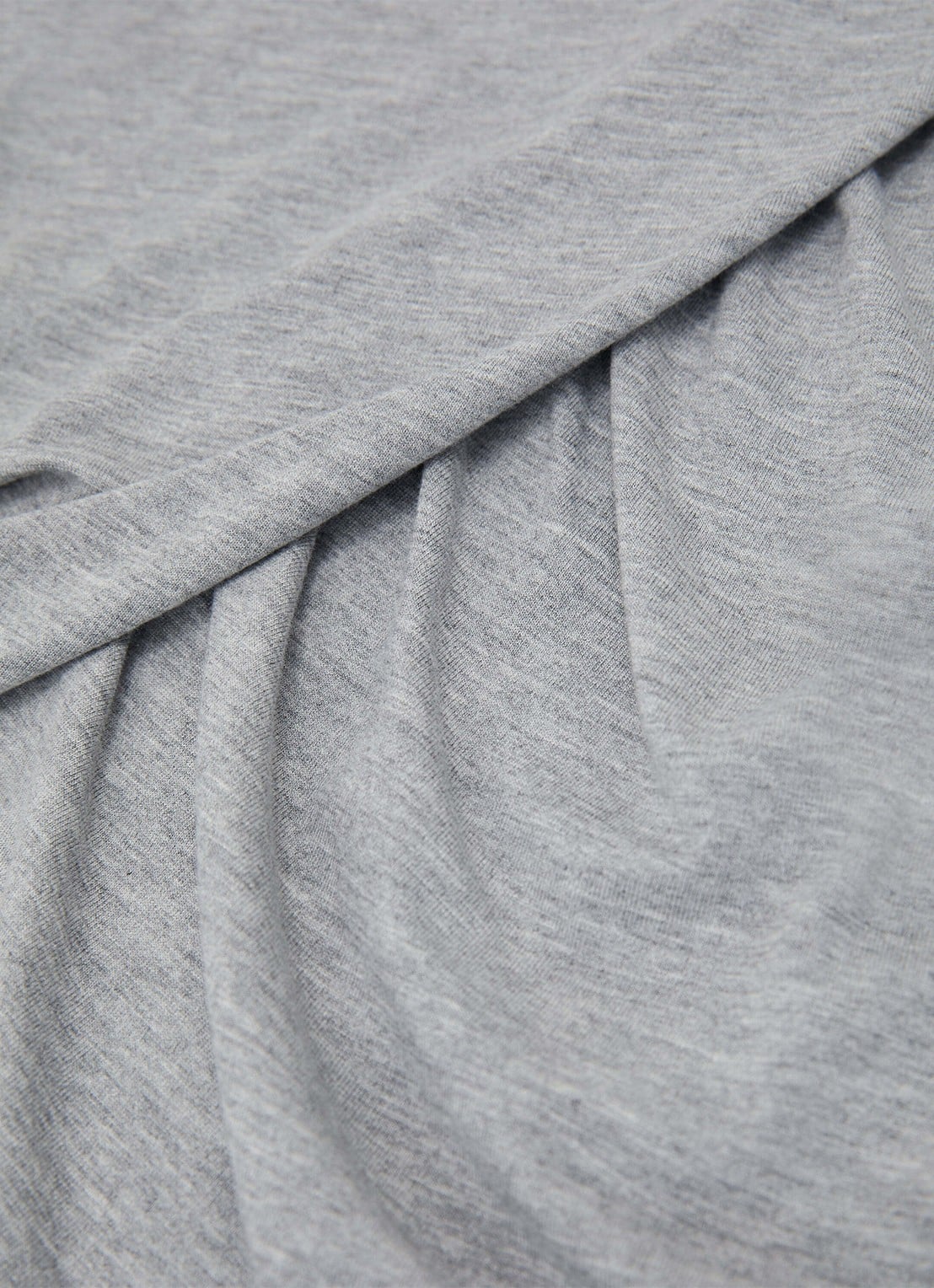 Reiss Wanda top met plooien - detail 4 grey marl / grijs