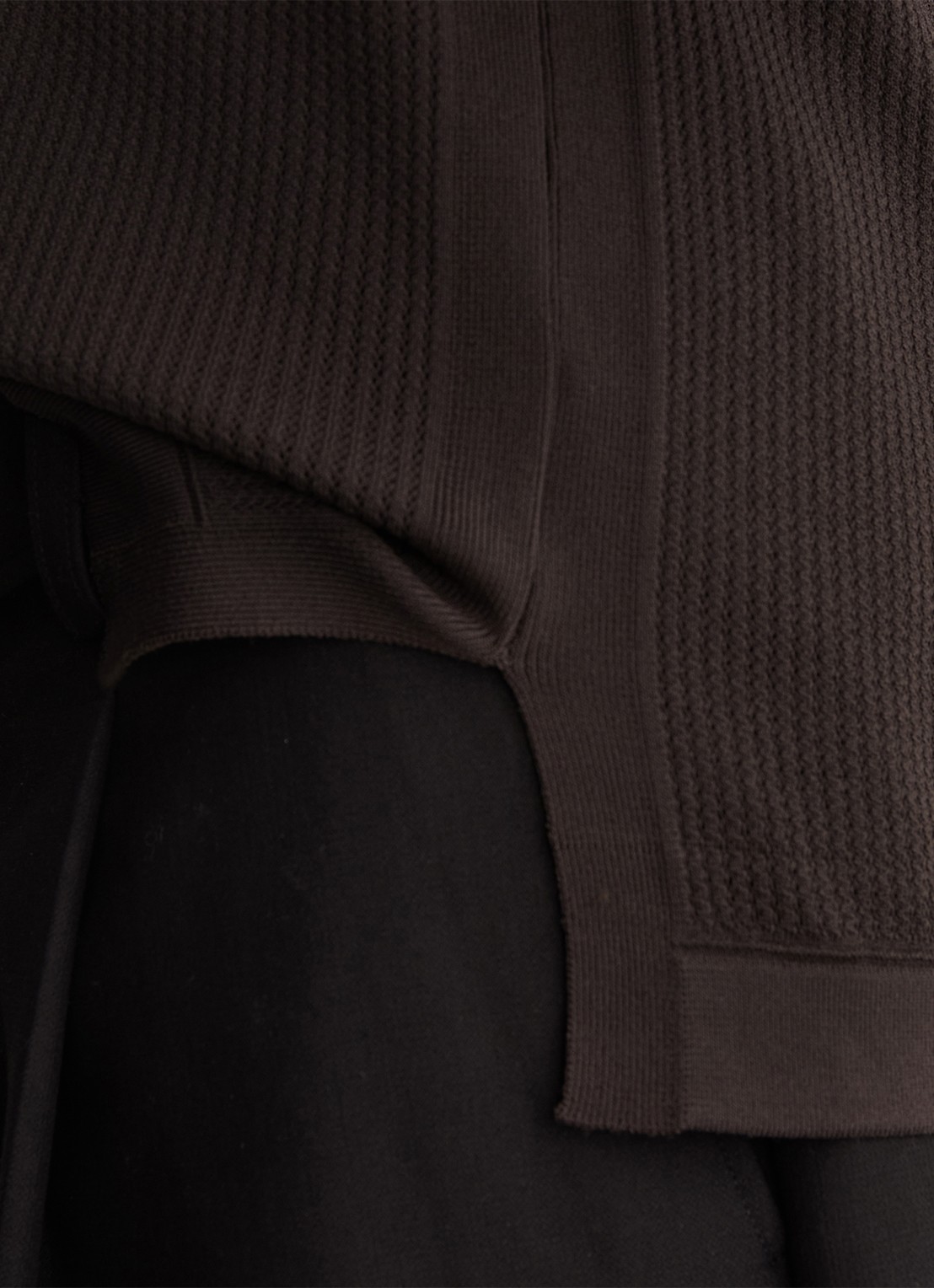 Reiss Watson singlet met structuur - detail 4 chocoladebruin