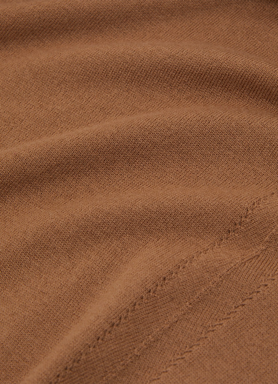 Reiss Wendy fijngebreide trui van wol met col - detail 7 camel