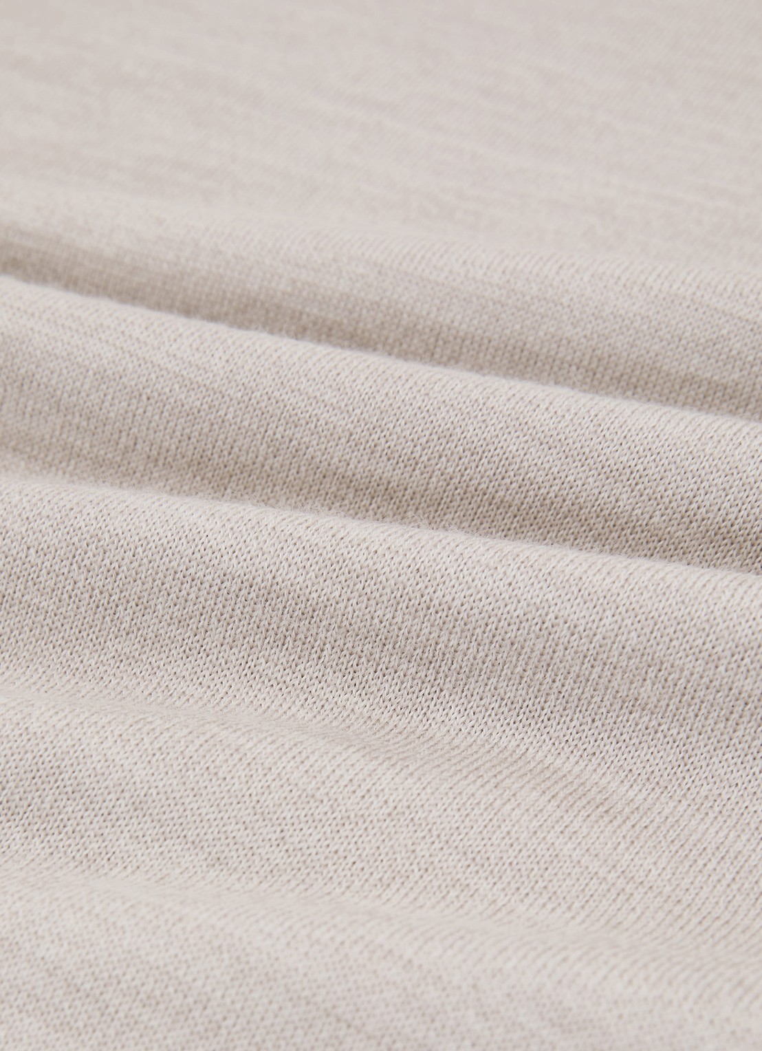 Reiss Wessex fijngebreide trui van merino wol  - detail 3 beige