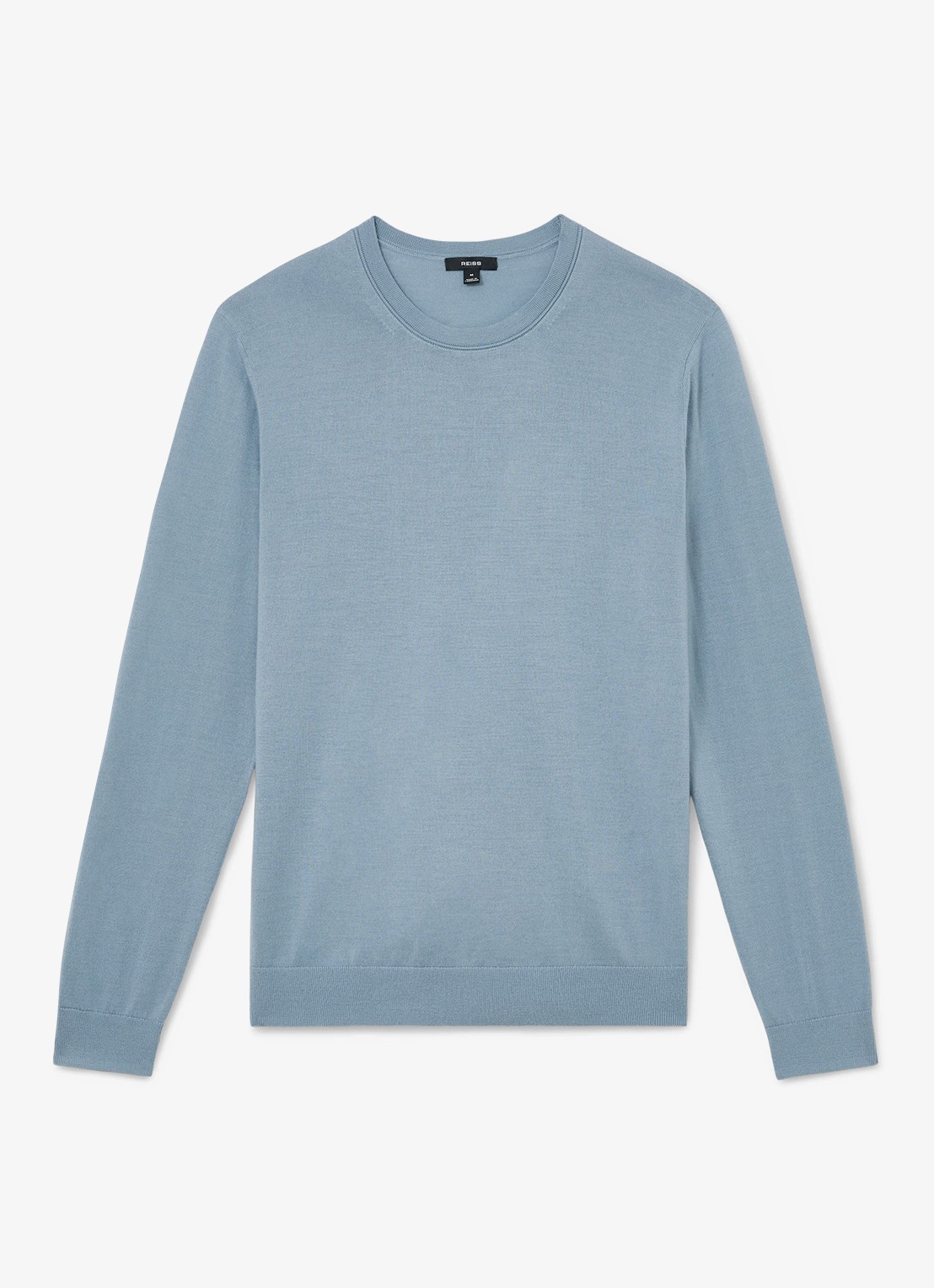 Reiss WESSEX Merino Wool Crew-Neck Jumper - voorkant 4 donkerblauw