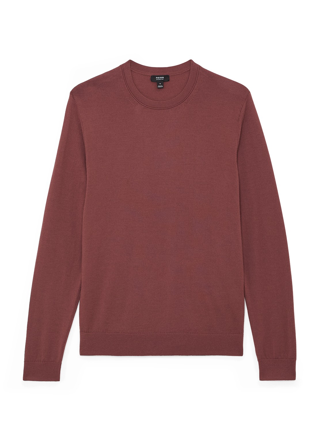 Reiss Wessex sweater van merino wol - voorkant 4 oudroze