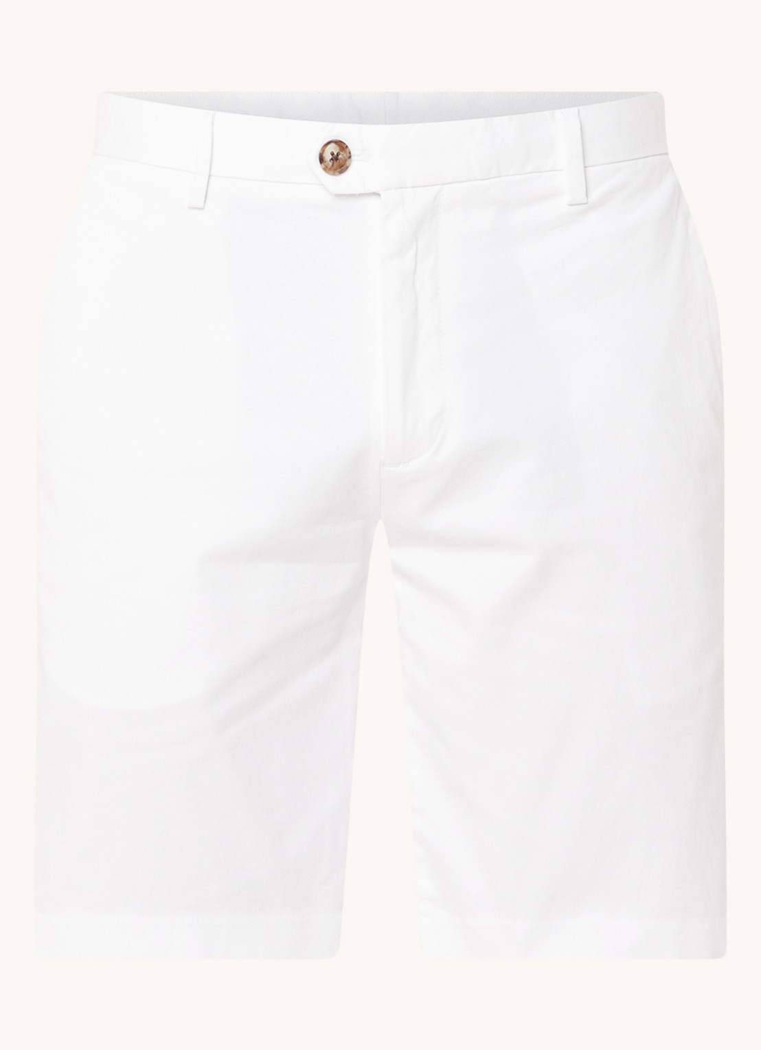 Reiss Wicket straight fit korte chino met steekzakken  - voorkant 3 white / wit