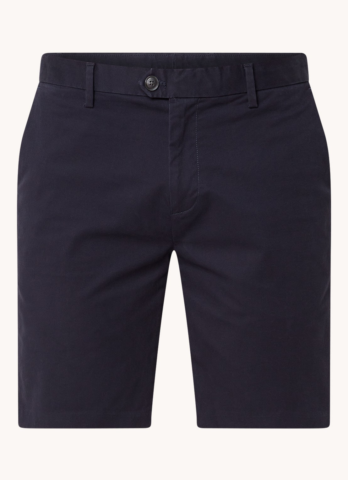 Reiss Wicket straight fit korte chino met steekzakken  - voorkant 3 donkerblauw