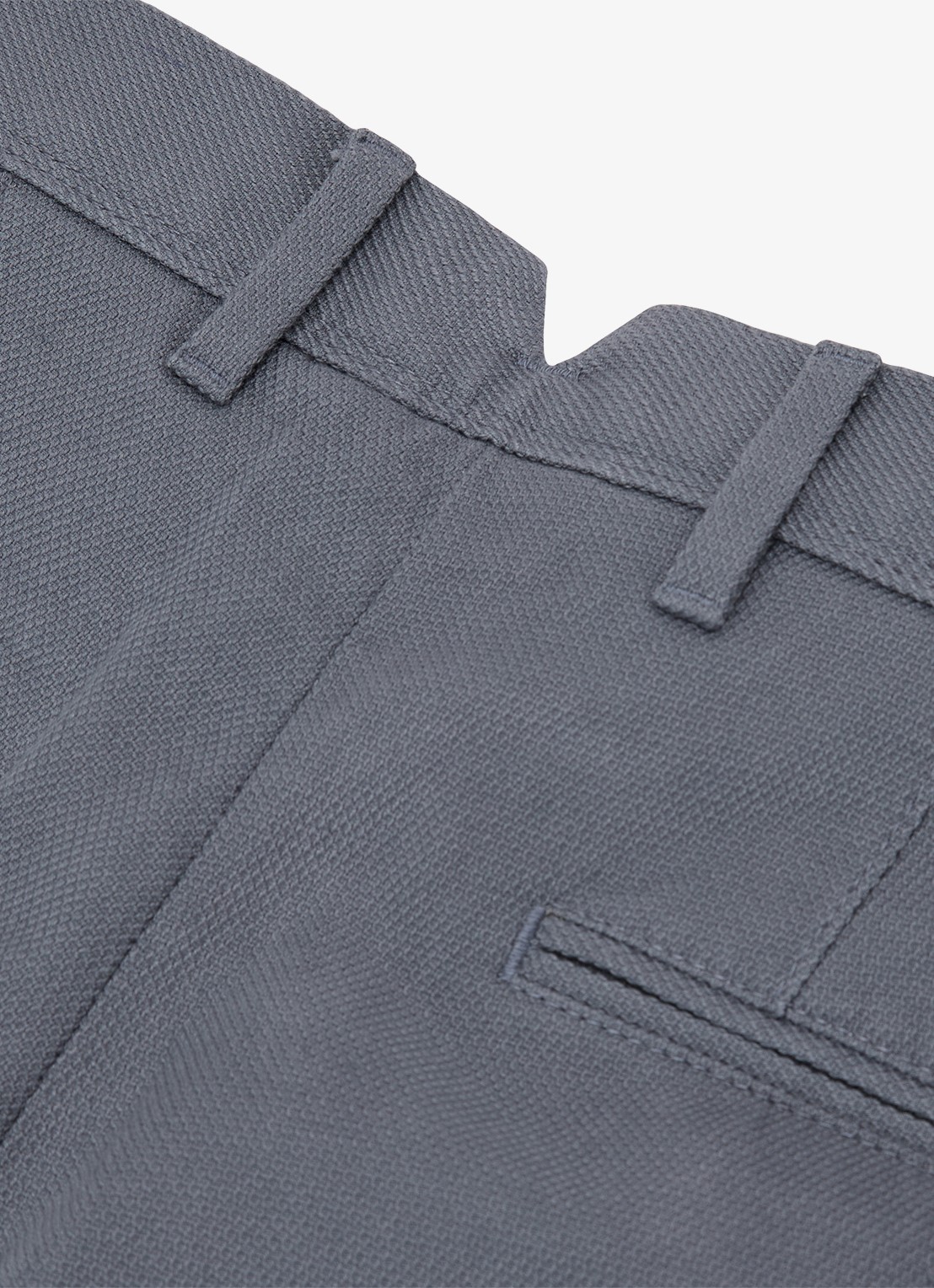 Reiss Wide fit korte chino met structuur - detail 6 airforce blue / blauw