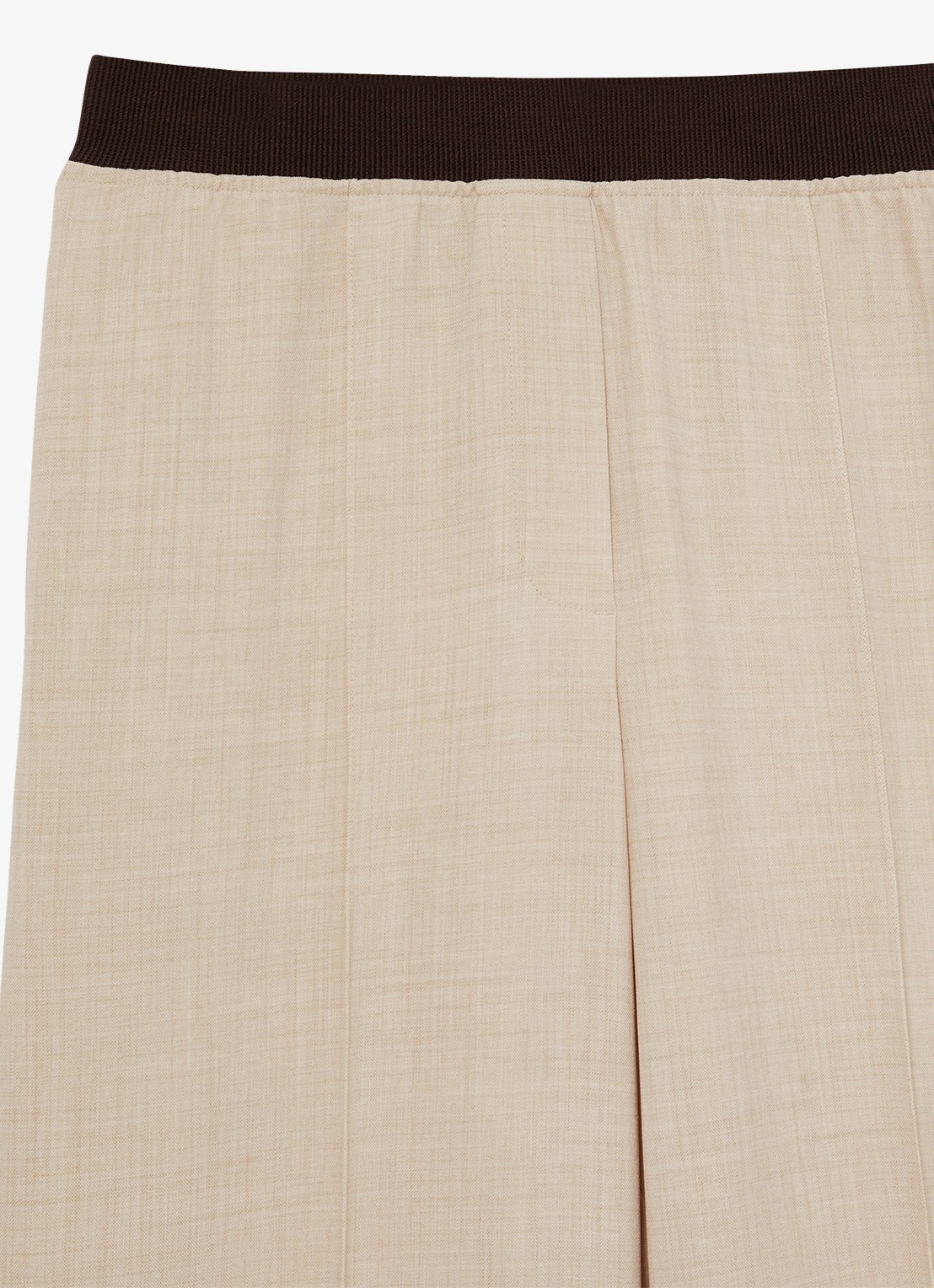 Reiss Wilde mid waist wide fit pantalon met steekzakken - detail 7 beige