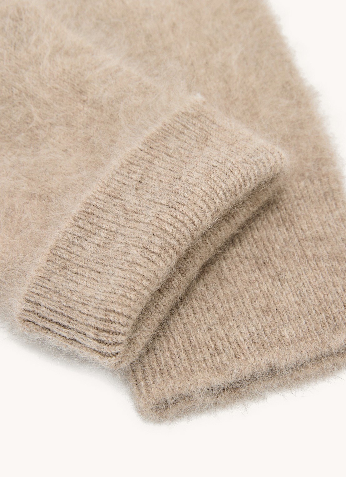 Reiss Willow wanten van kasjmier - detail beige