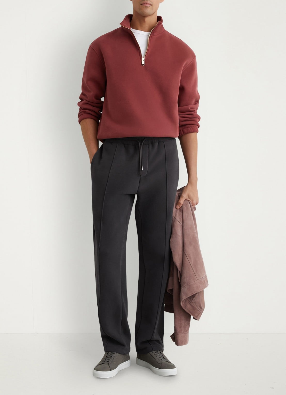 Reiss Zeno joggingbroek met steekzakken - voorkant 5 zwart