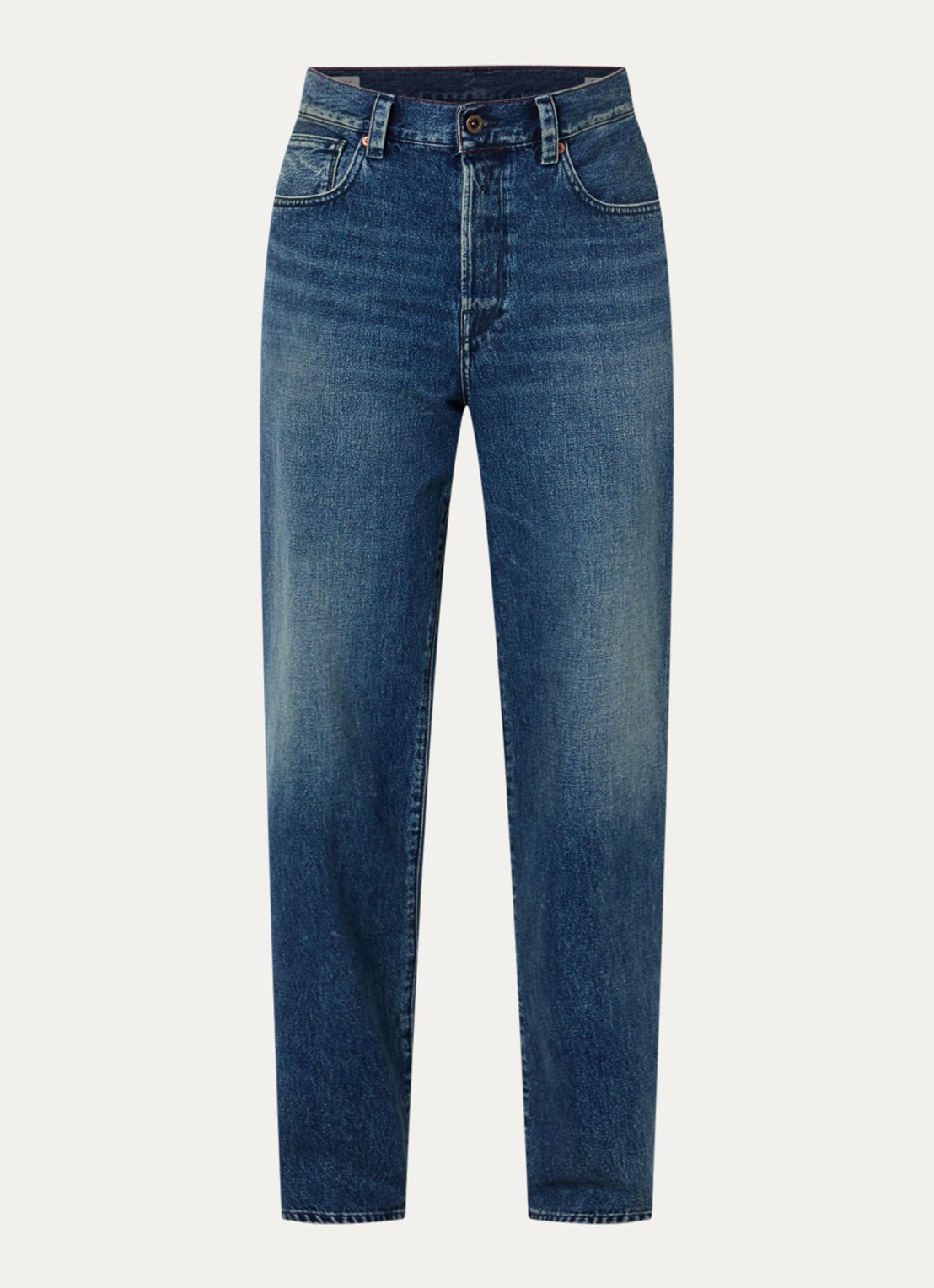 Replay Bwaii loose fit jeans met donkere wassing - voorkant 4 indigo