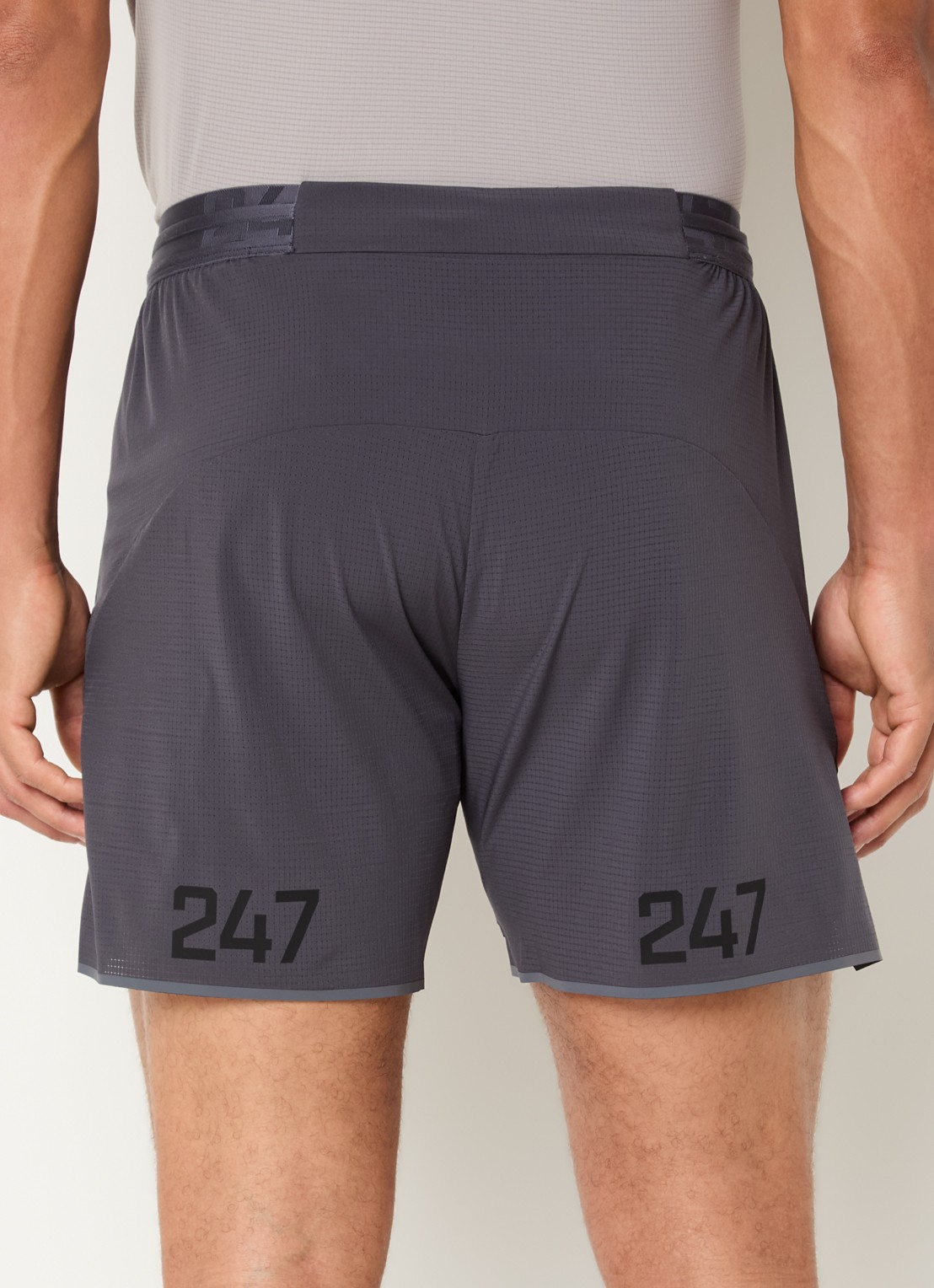 Represent 247 Aero loose fit korte broek met steekzakken - achterkant 3 antraciet