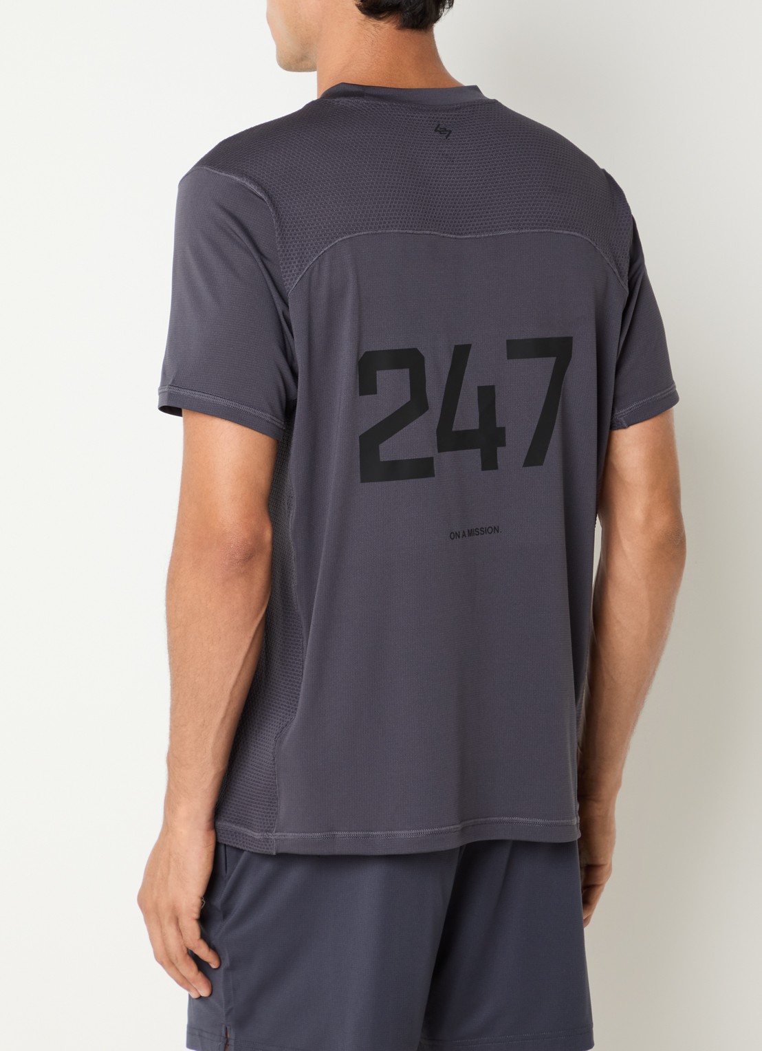 Represent 247 DNA T-shirt met backprint - detail 4 antraciet
