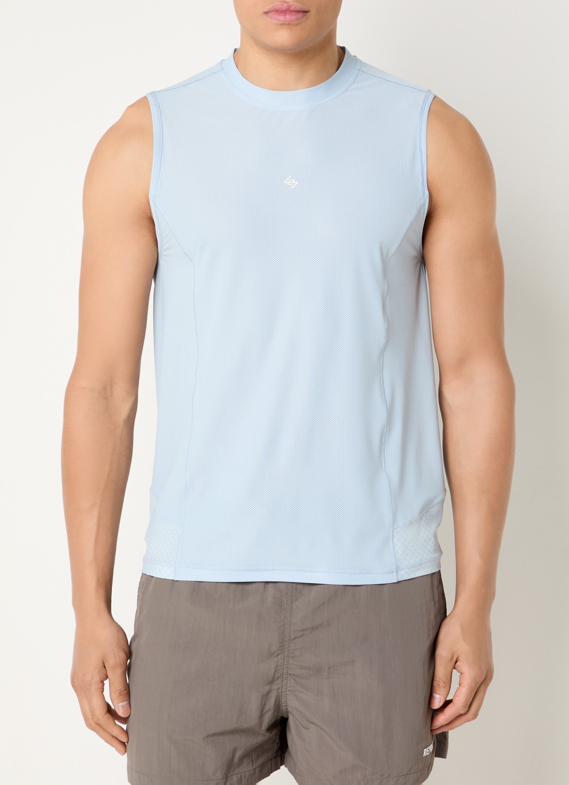 Represent 247 Hybrid trainings tanktop met print - achterkant lichtblauw