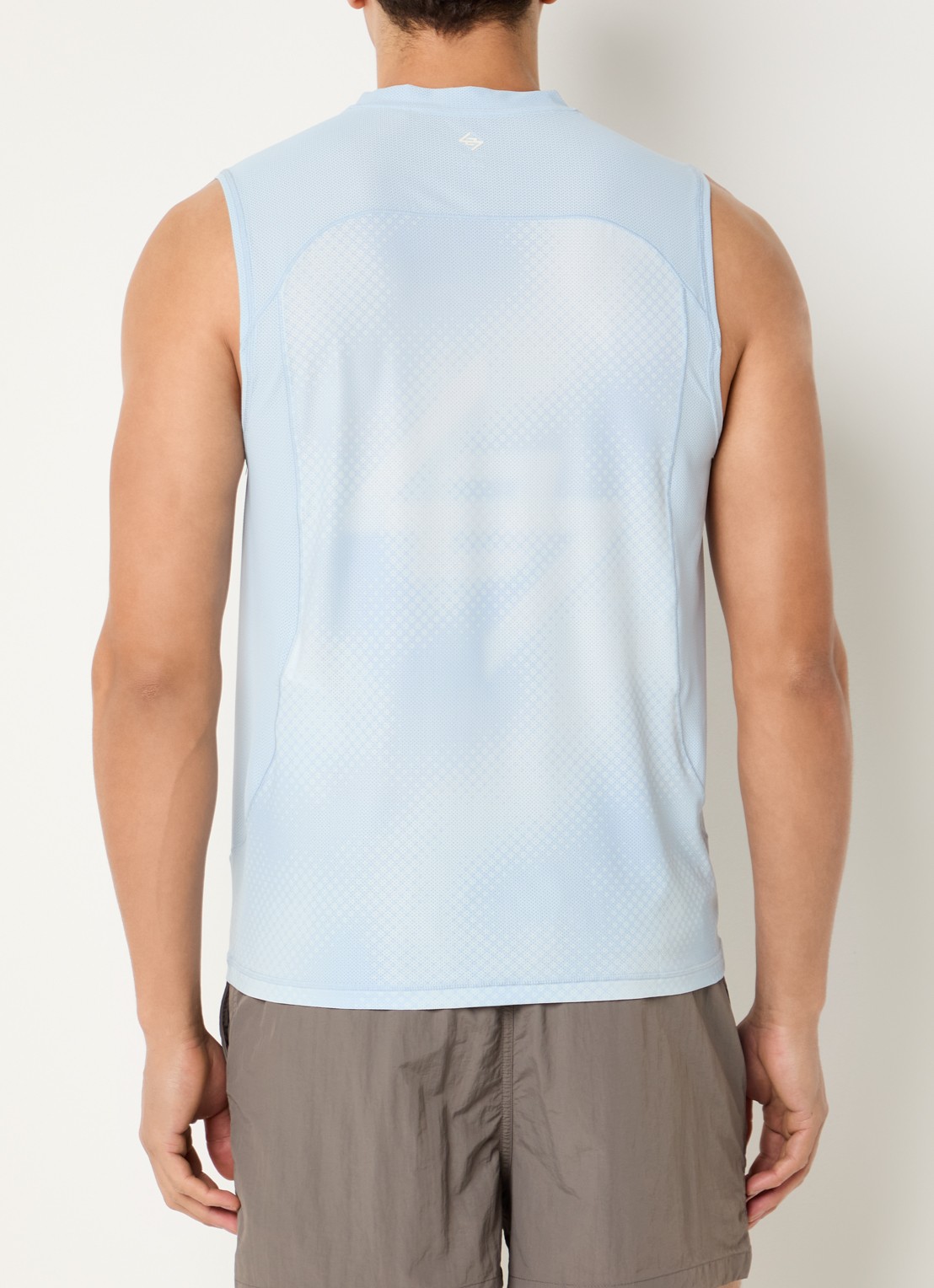 Represent 247 Hybrid trainings tanktop met print - detail 4 lichtblauw
