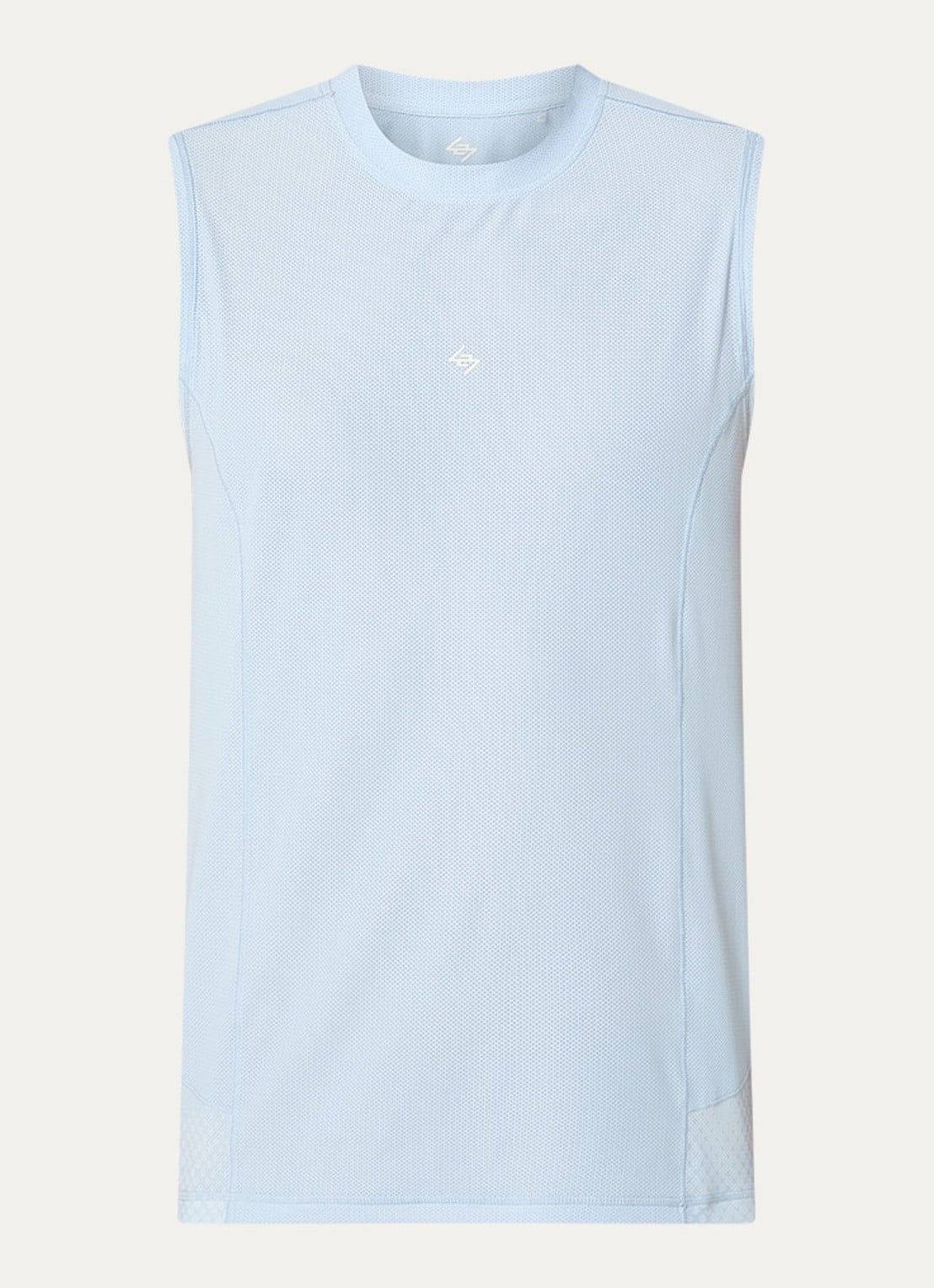 Represent 247 Hybrid trainings tanktop met print - voorkant 2 lichtblauw