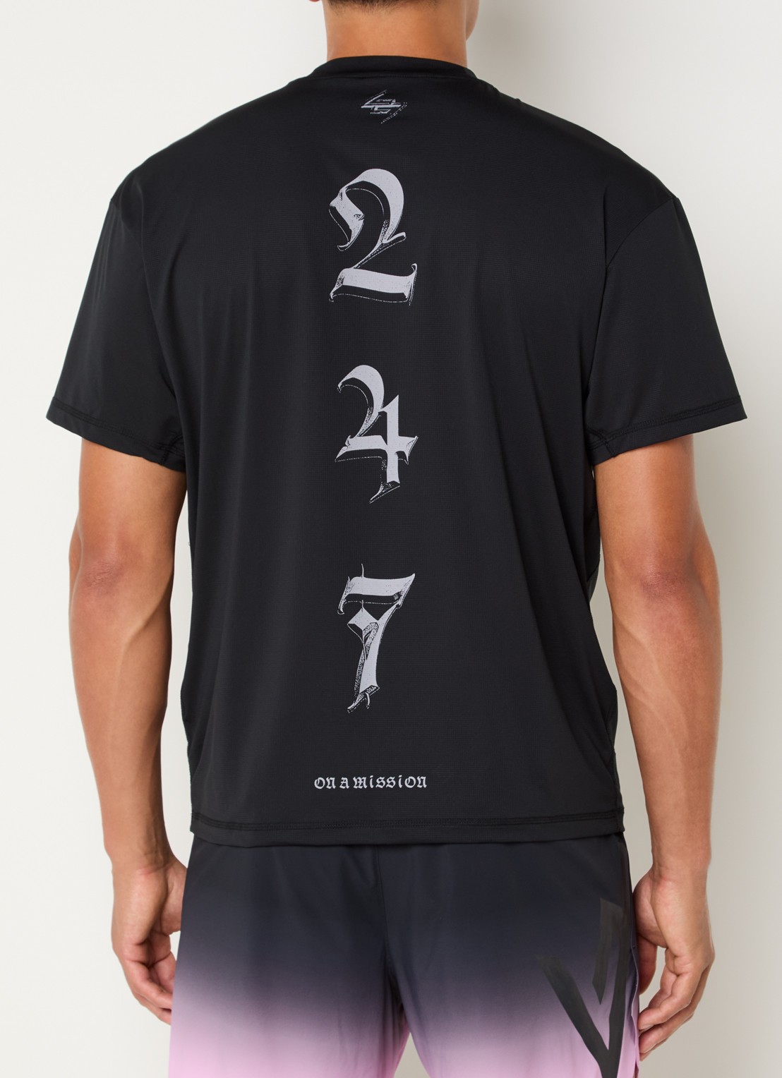 Represent 247 Knight T-shirt met logo- en backprint - detail 4 zwart