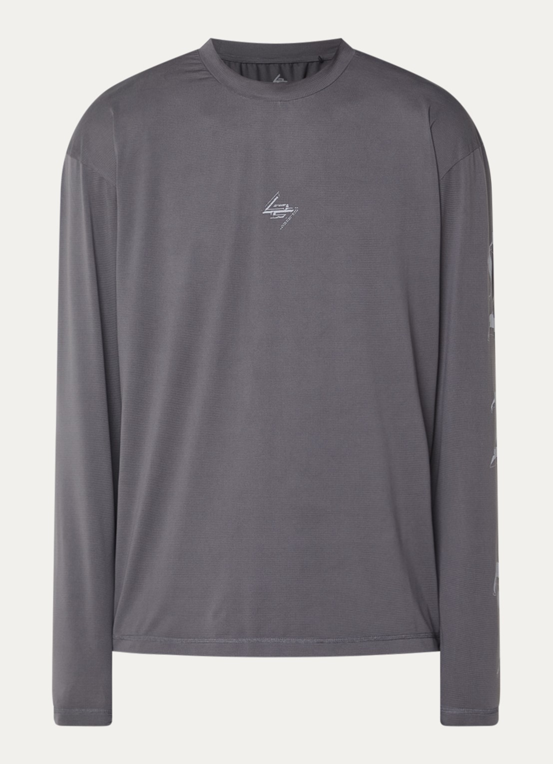 Represent 247 long sleeve met logo- en backprint - voorkant 3 antraciet